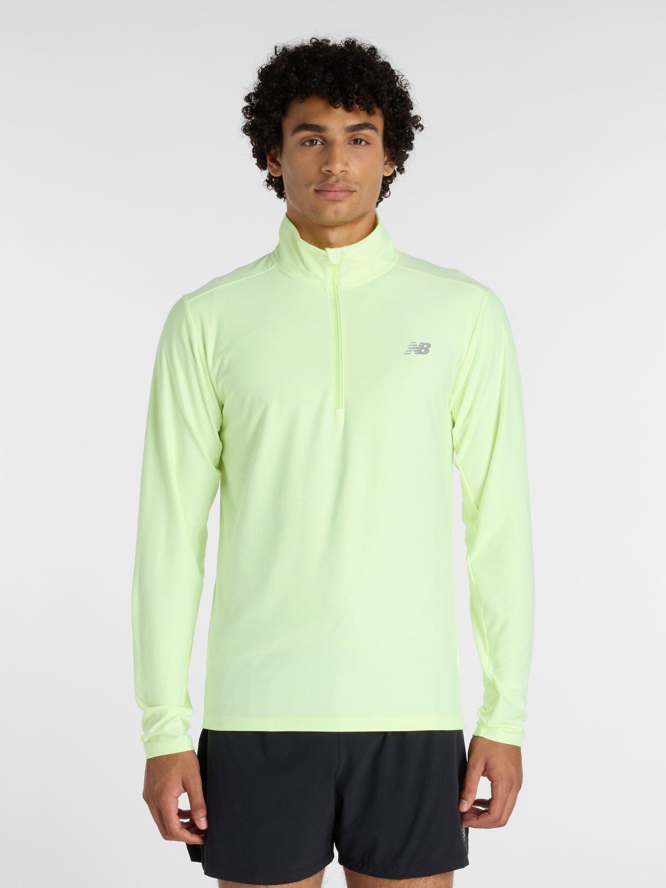 new-balance-mens-training-space-dye-14-zip-top-yellow