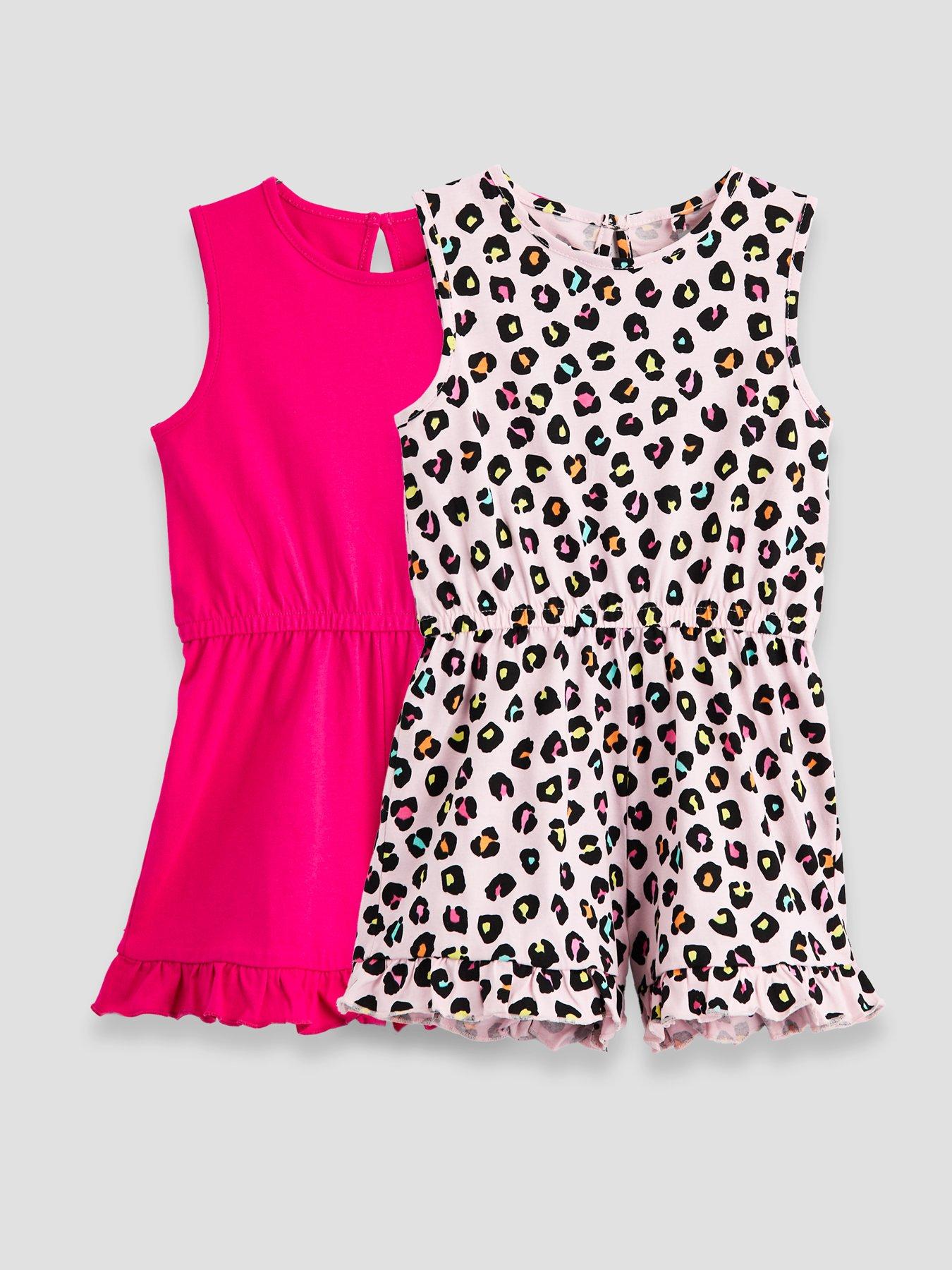 The Very Collection Girls 2 Pack Playsuits - Multi