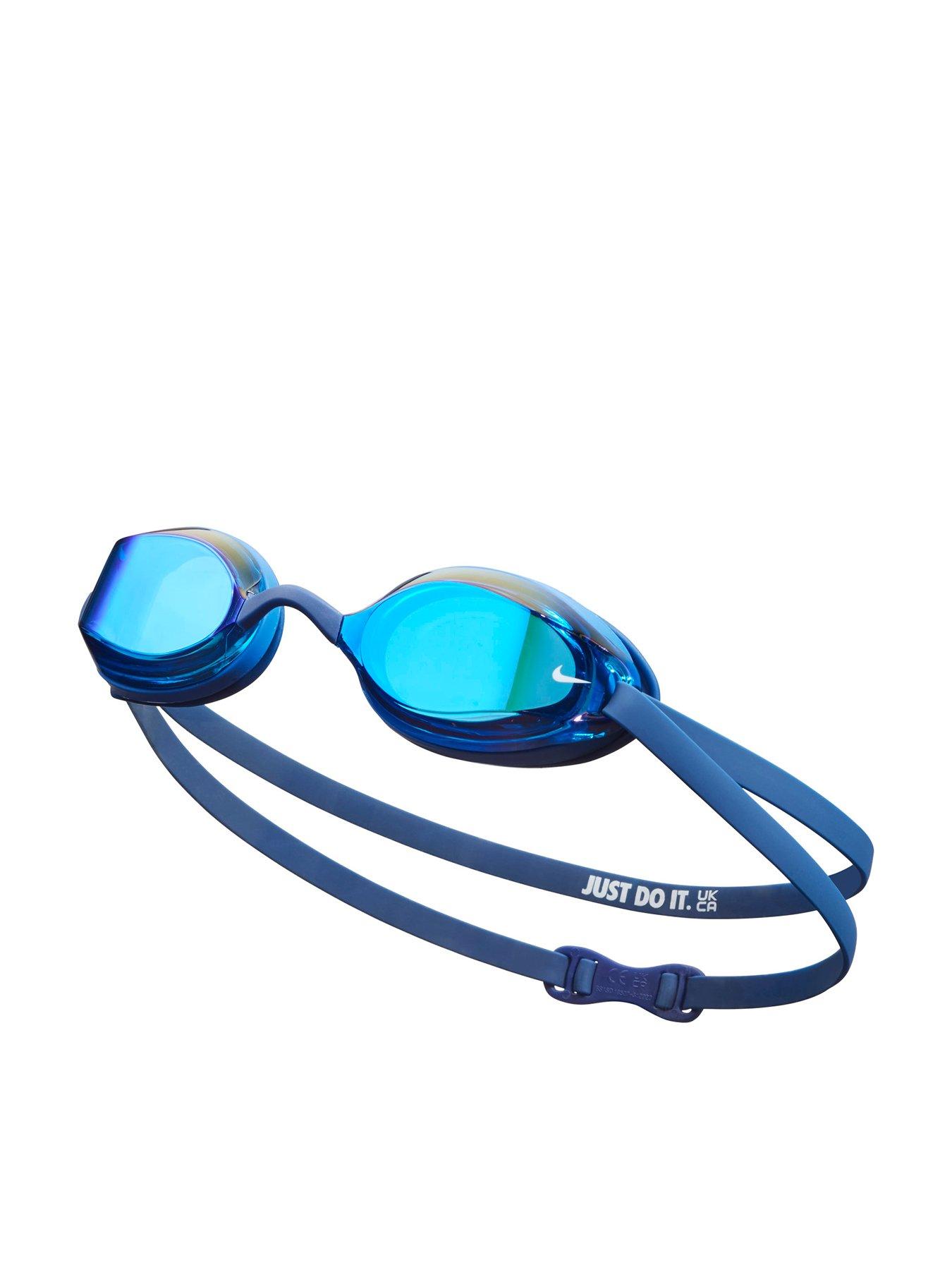 Nike Adults Unisex Legacy Comfort Mirrored Swim Goggles - Navy