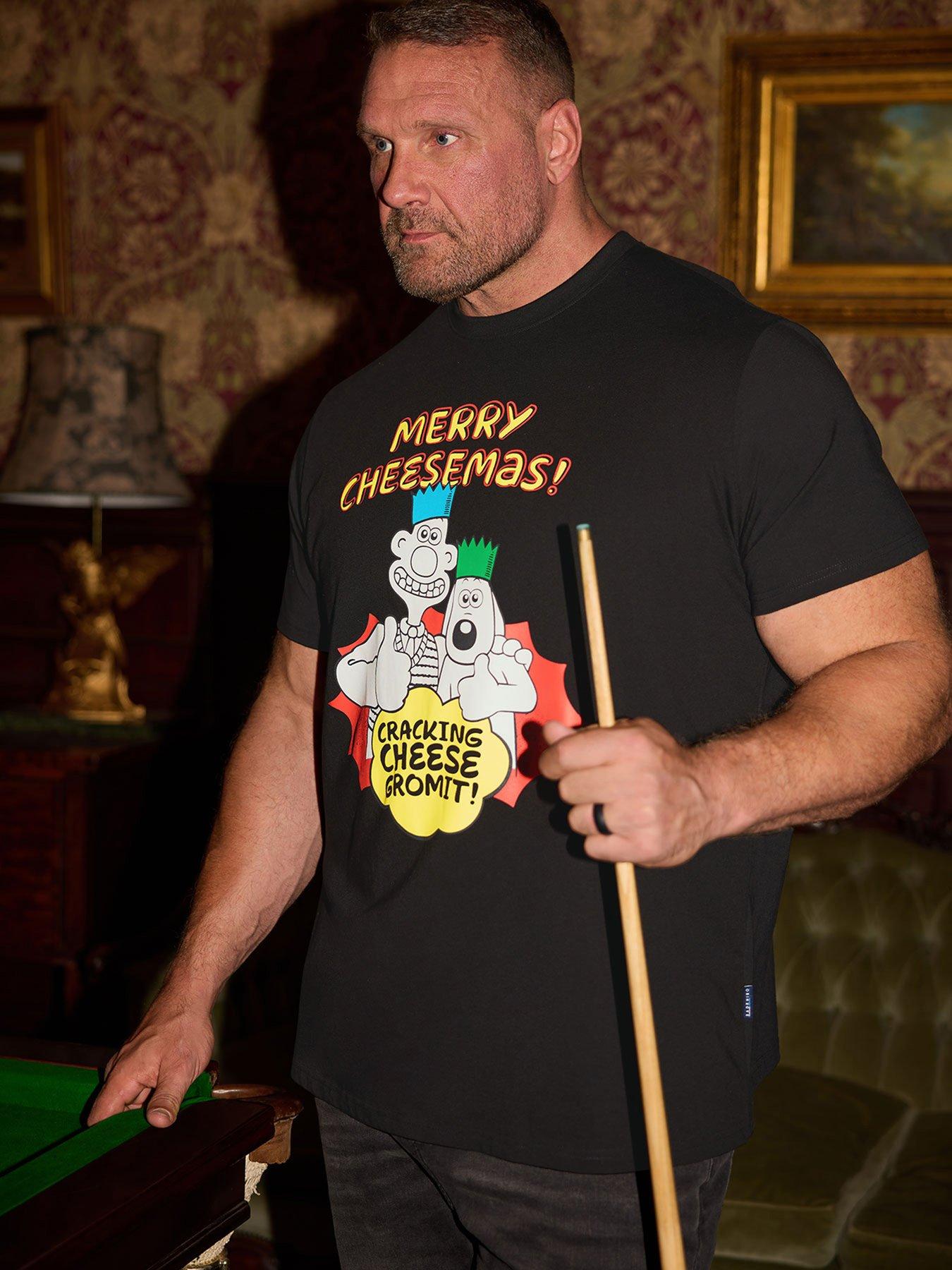 BadRhino Wallace And Gromit Christmas T-Shirt - Black