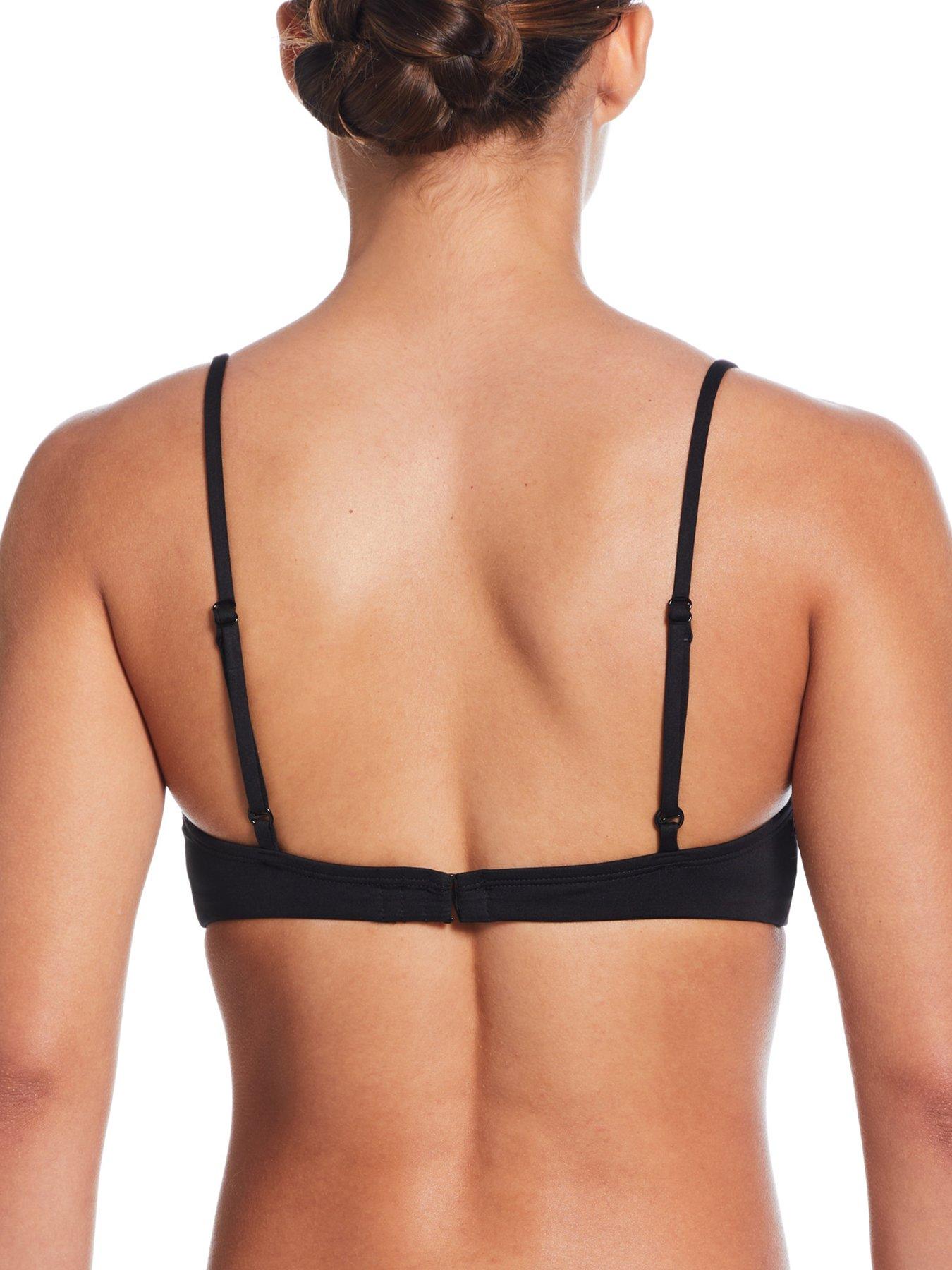  image of nike-womens-bralette-bikini-top-black