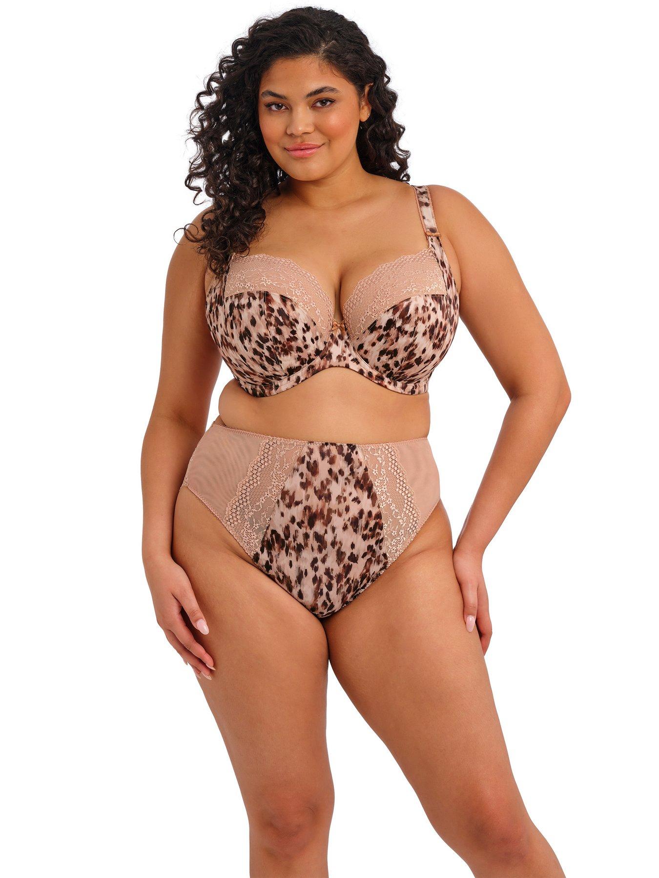 Elomi Lucie Underwire Plunge Bra - Stretch - Wildcat - Multi