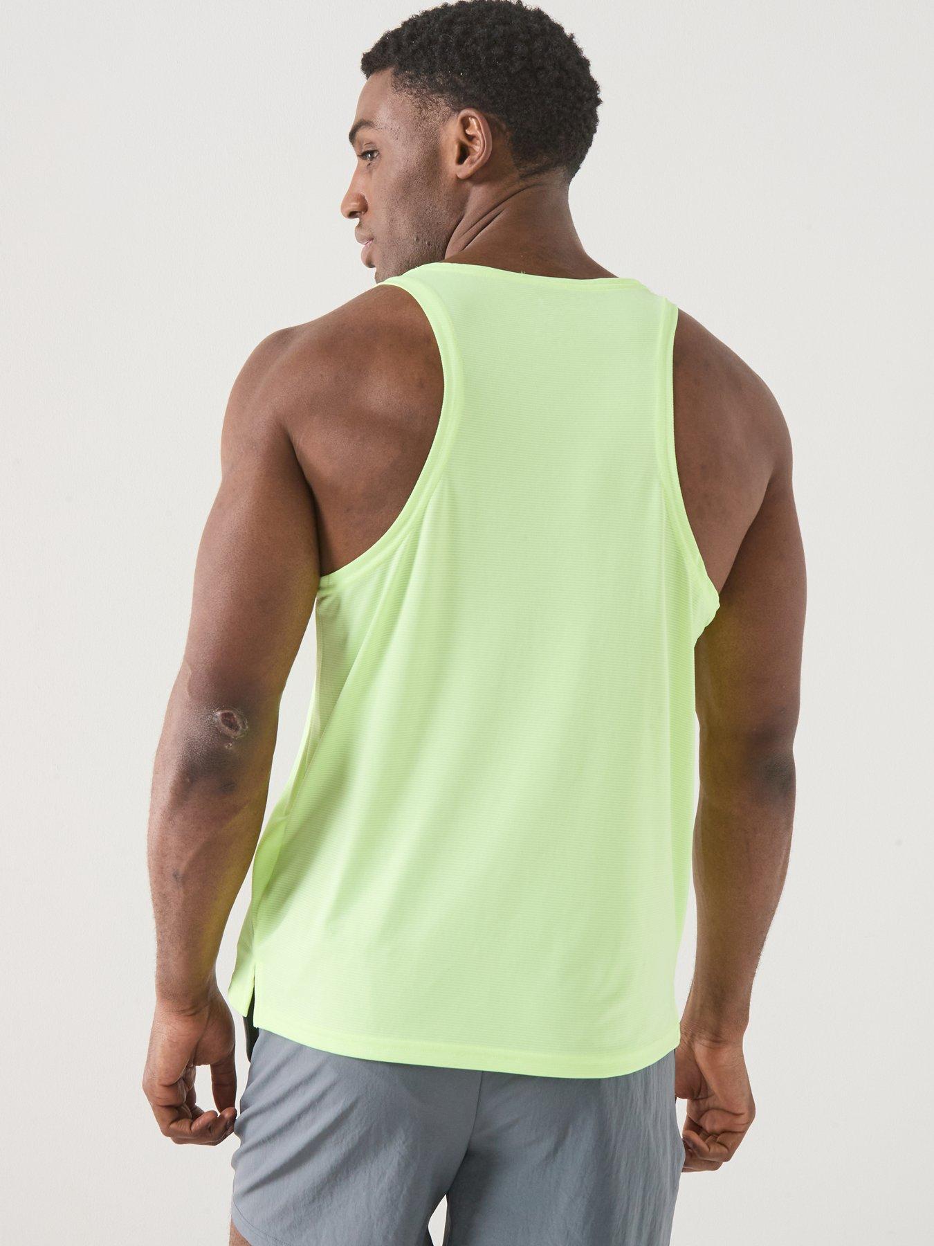 Image 2 of 5 of New Balance Mens Running Sport Essentials Tank - Yellow