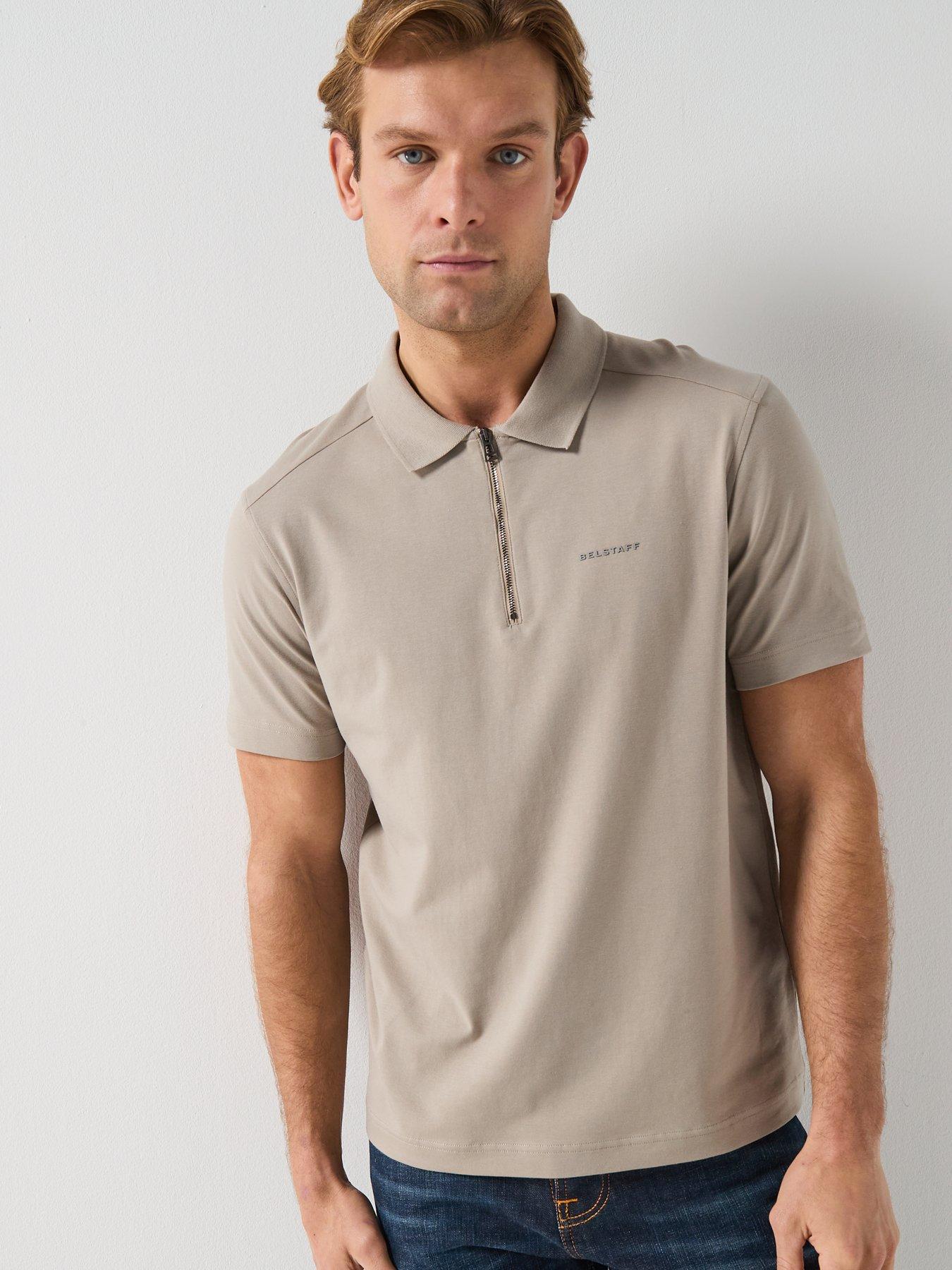 belstaff-alloy-small-linear-logo-short-sleeve-polo-shirt-dark-beige