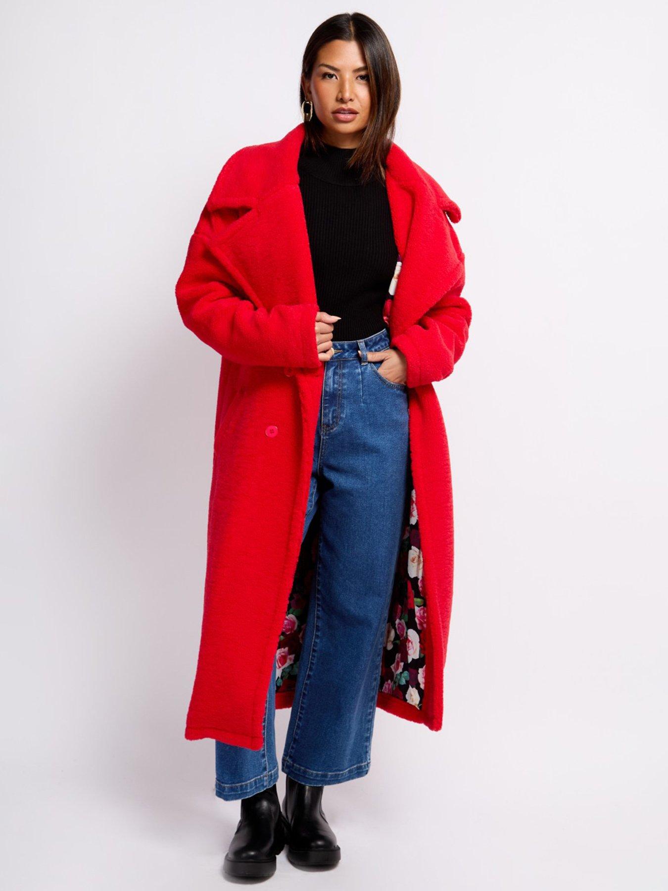 Little Mistress Teddy Coat- Red