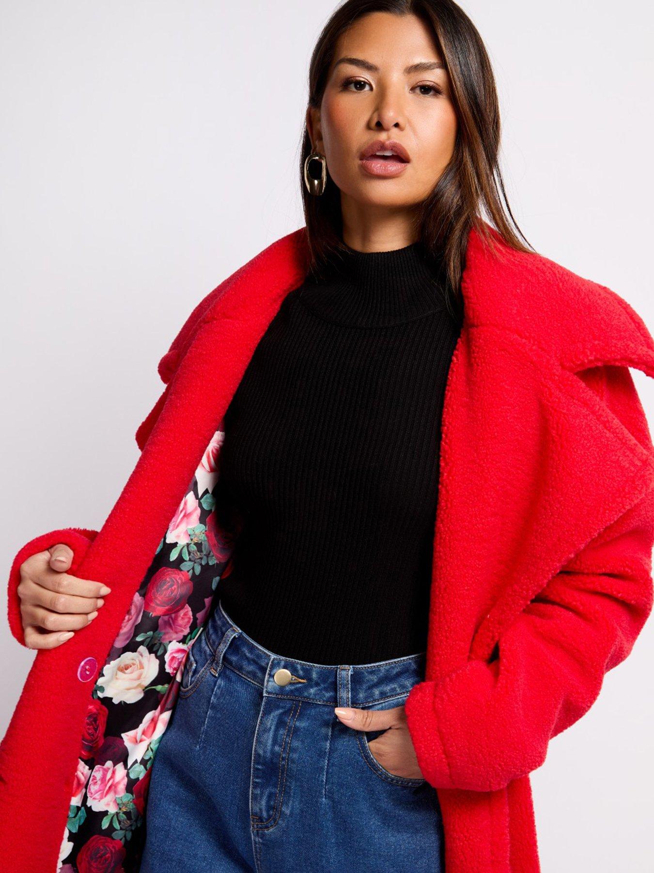  image of little-mistress-teddy-coat--red