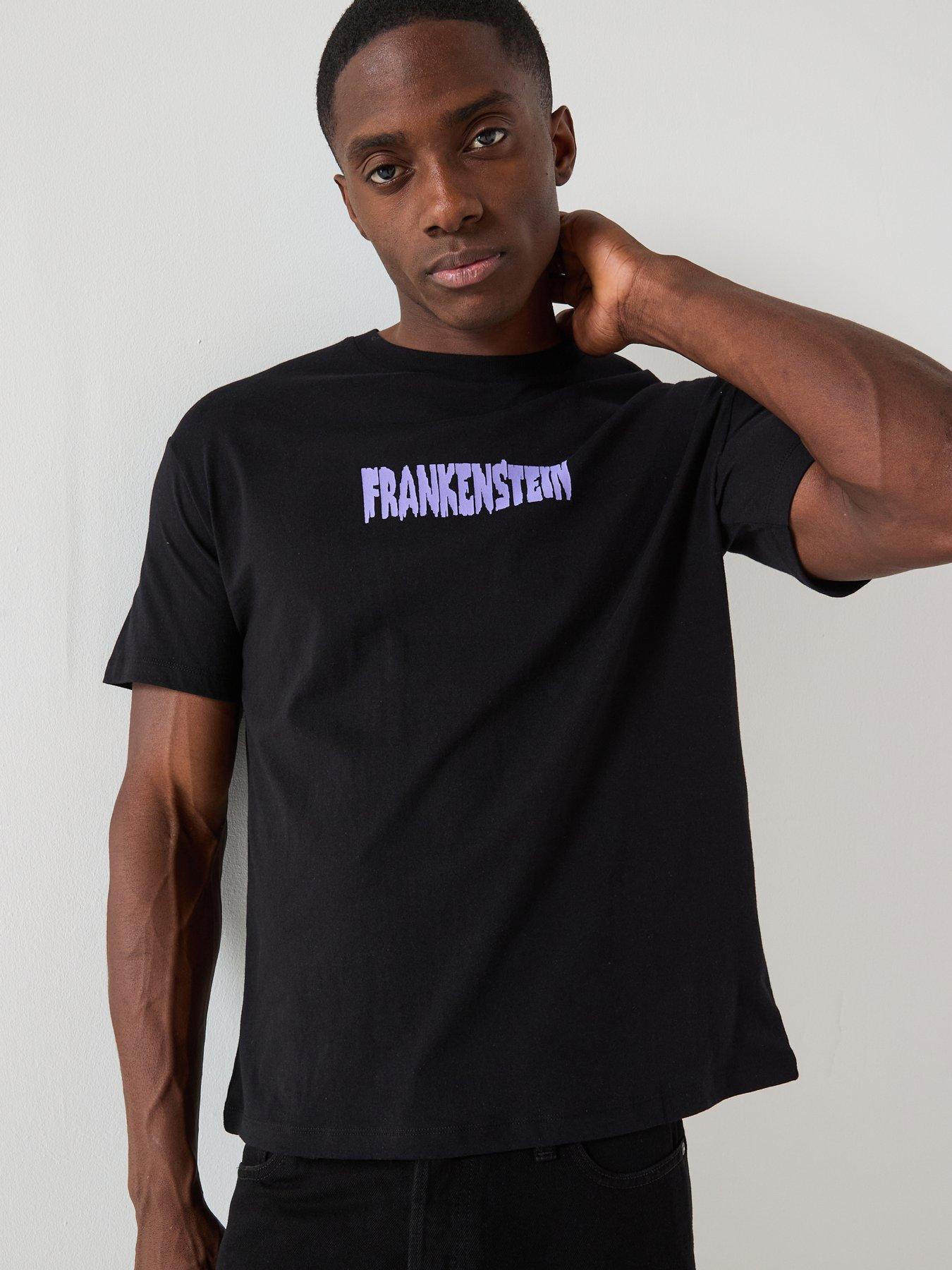 Jack & Jones Frankenstein Short Sleeve Crew Neck T-Shirt - Black
