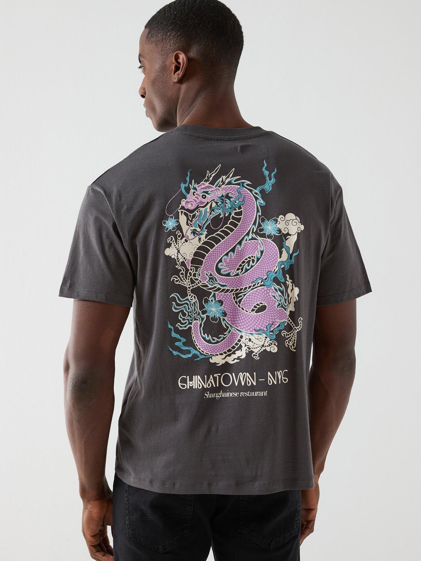 Jack & Jones China Town Short Sleeve Crew Neck T-Shirt - Grey