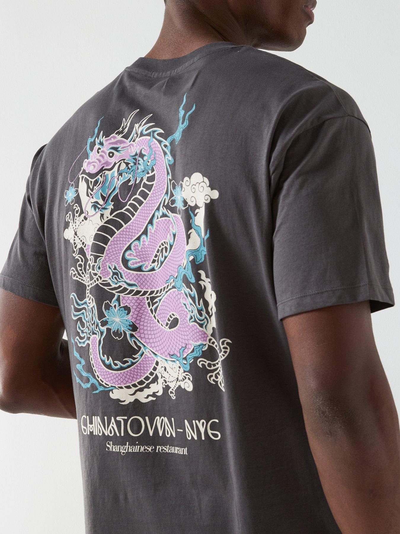  image of jack-jones-china-town-short-sleeve-crew-neck-t-shirt-grey