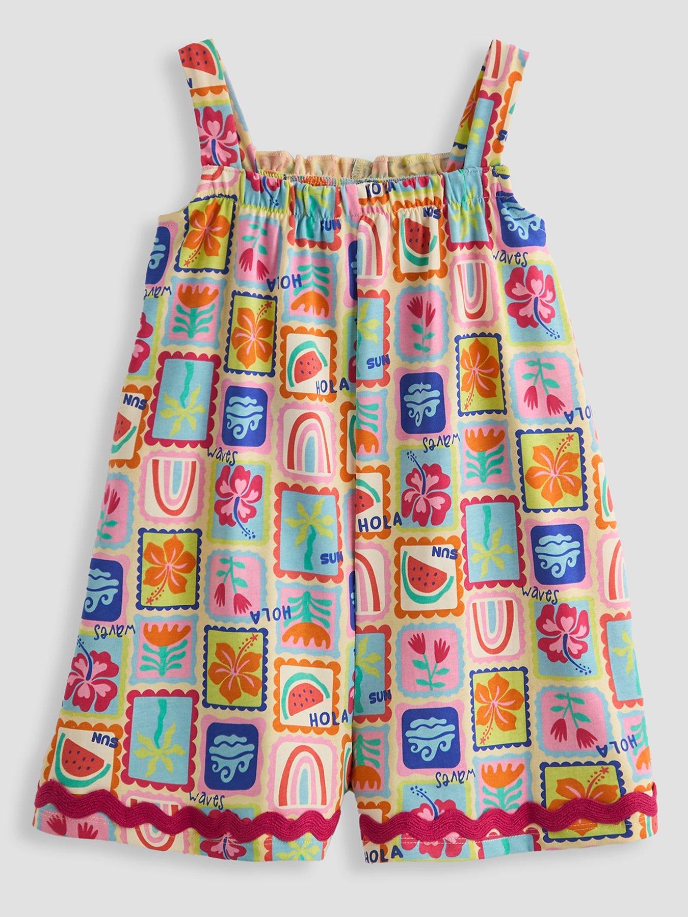 Image 2 of 4 of The Very Collection Girls Printed Playsuit - Print
