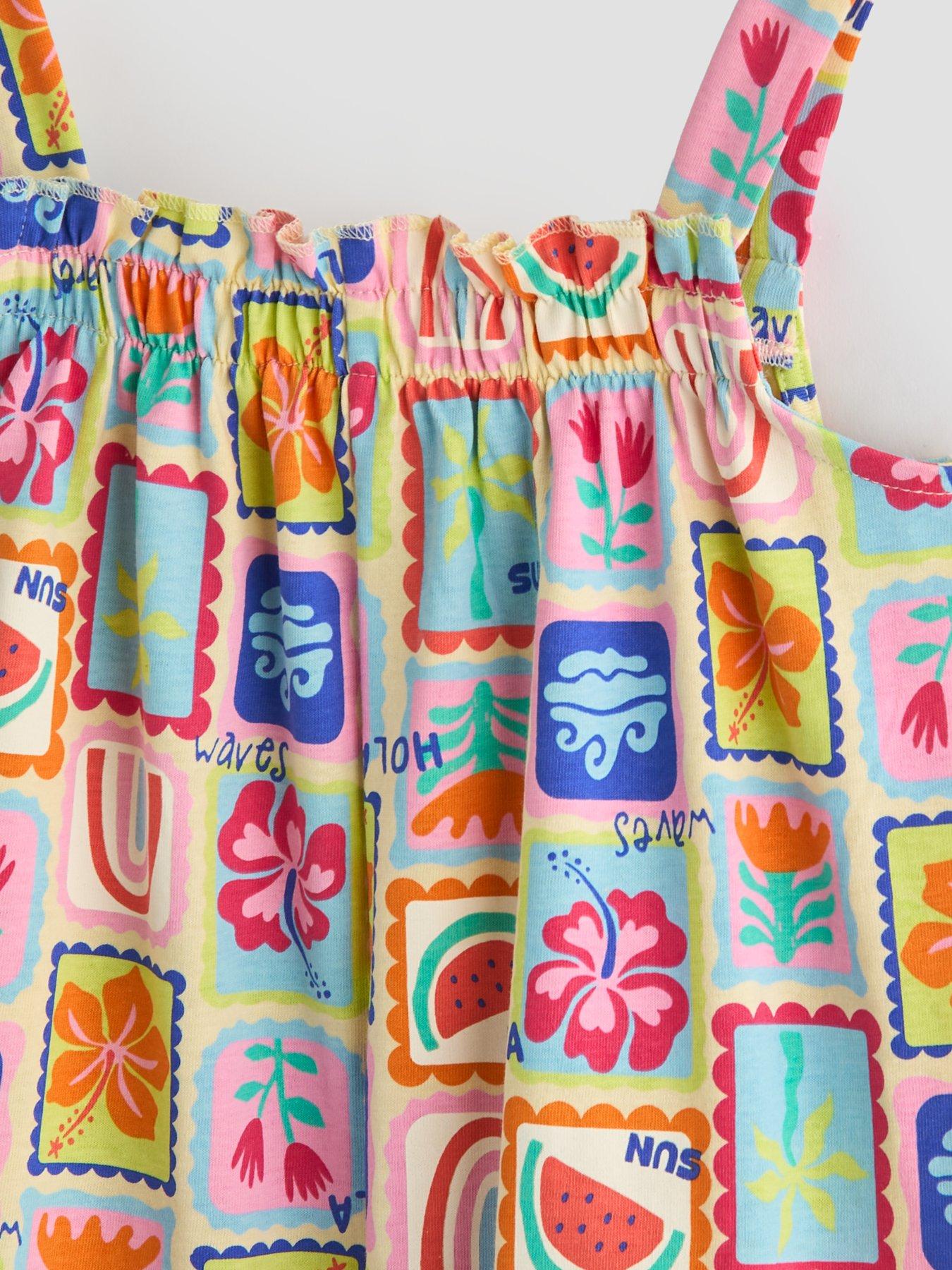 Image 3 of 4 of The Very Collection Girls Printed Playsuit - Print