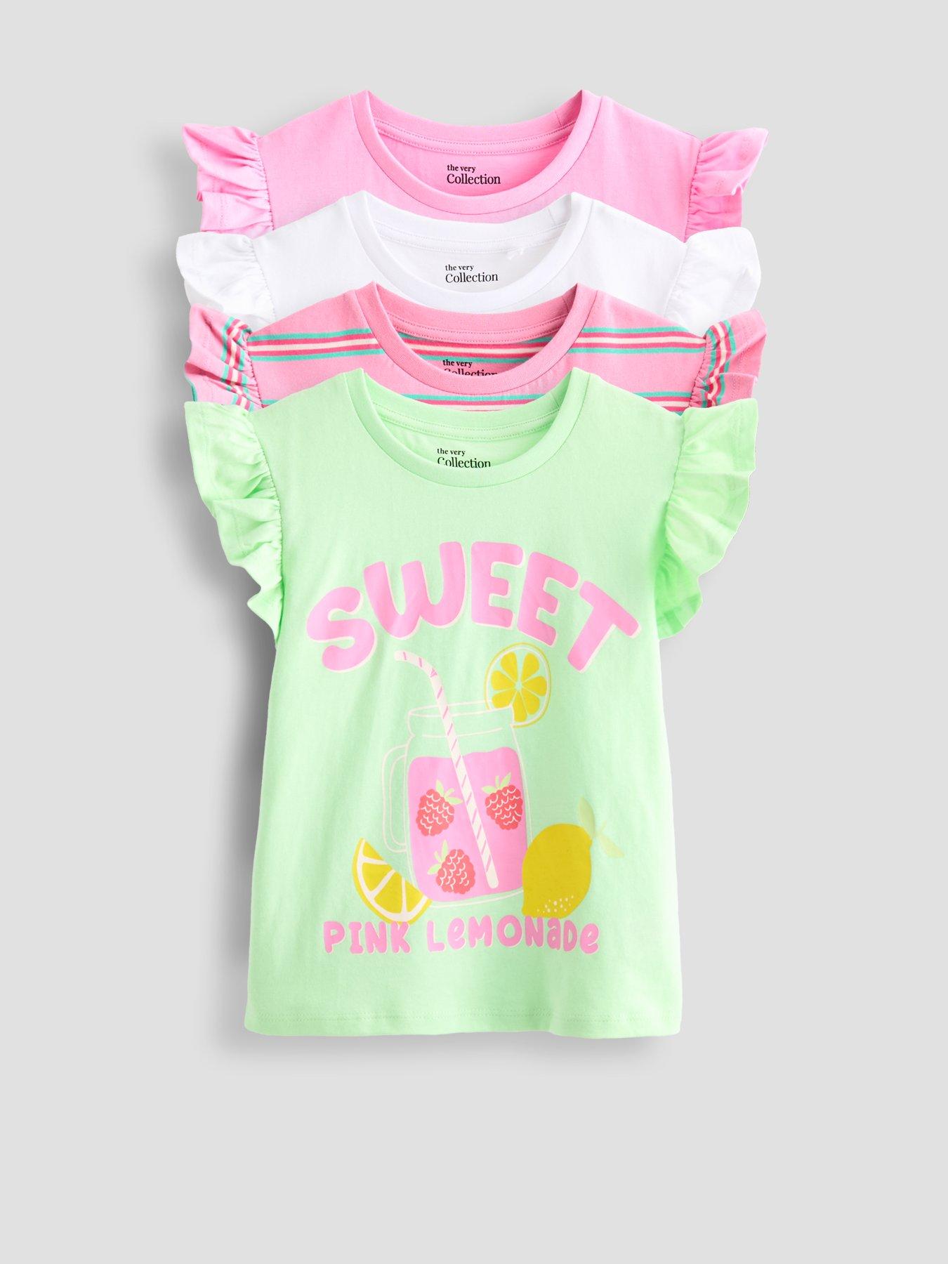 Image 1 of 5 of The Very Collection Girls 4 Pack Vests - Multi