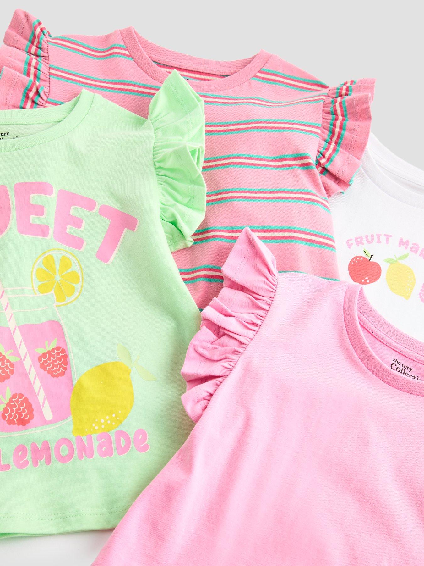 Image 4 of 5 of The Very Collection Girls 4 Pack Vests - Multi