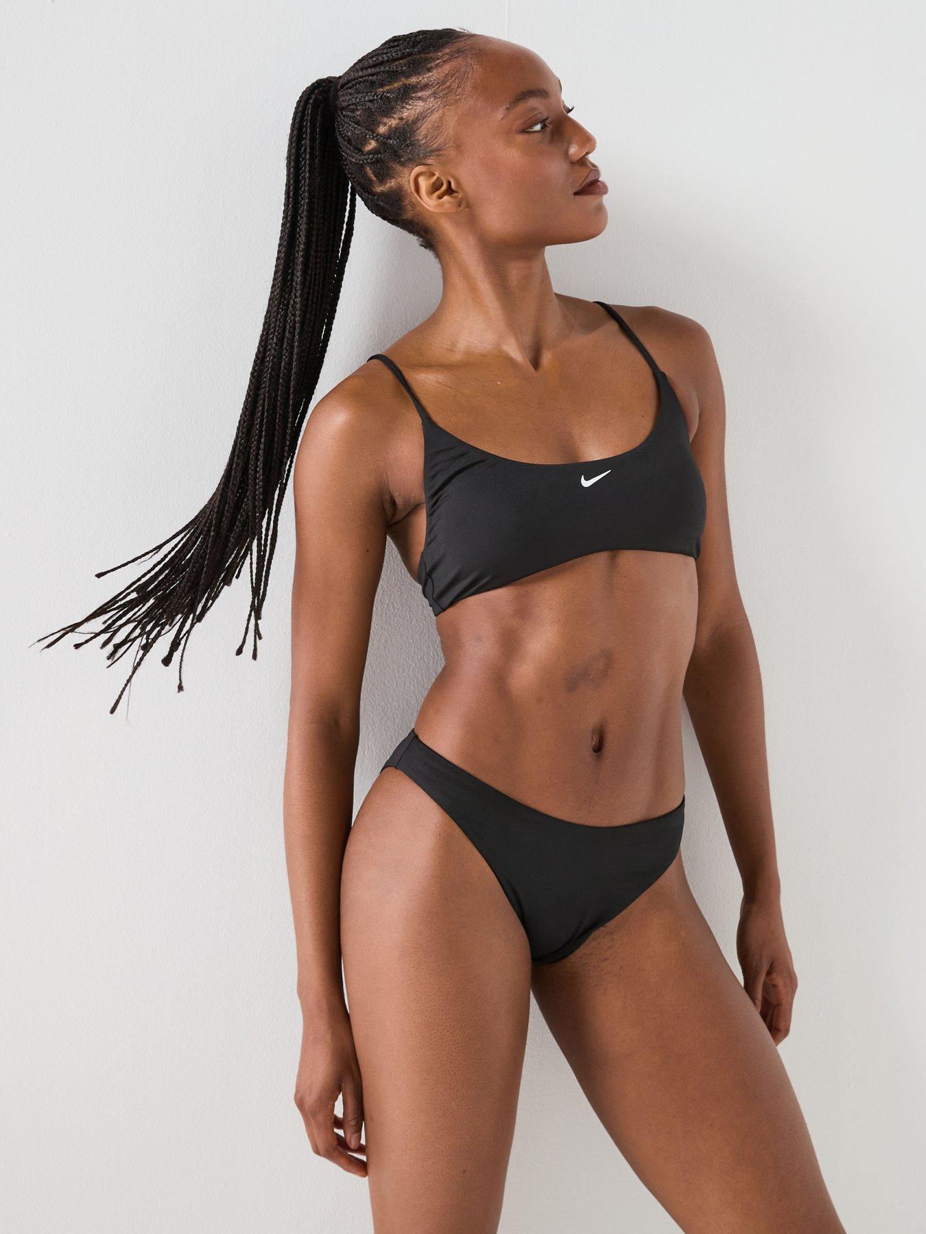 Image 3 of 4 of Nike Womens String Bikini Bottom - Black