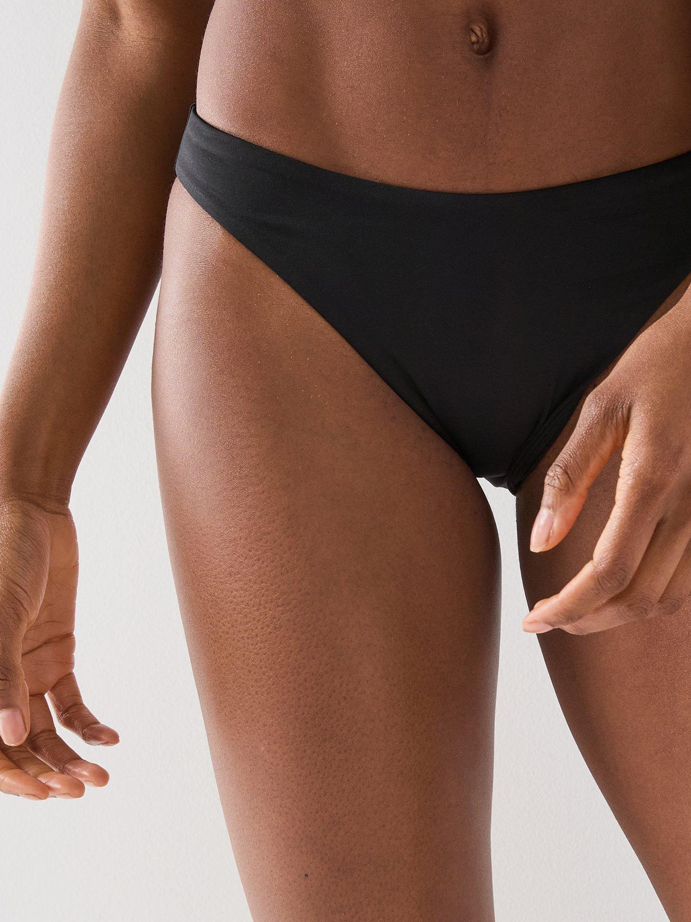 Image 4 of 4 of Nike Womens String Bikini Bottom - Black