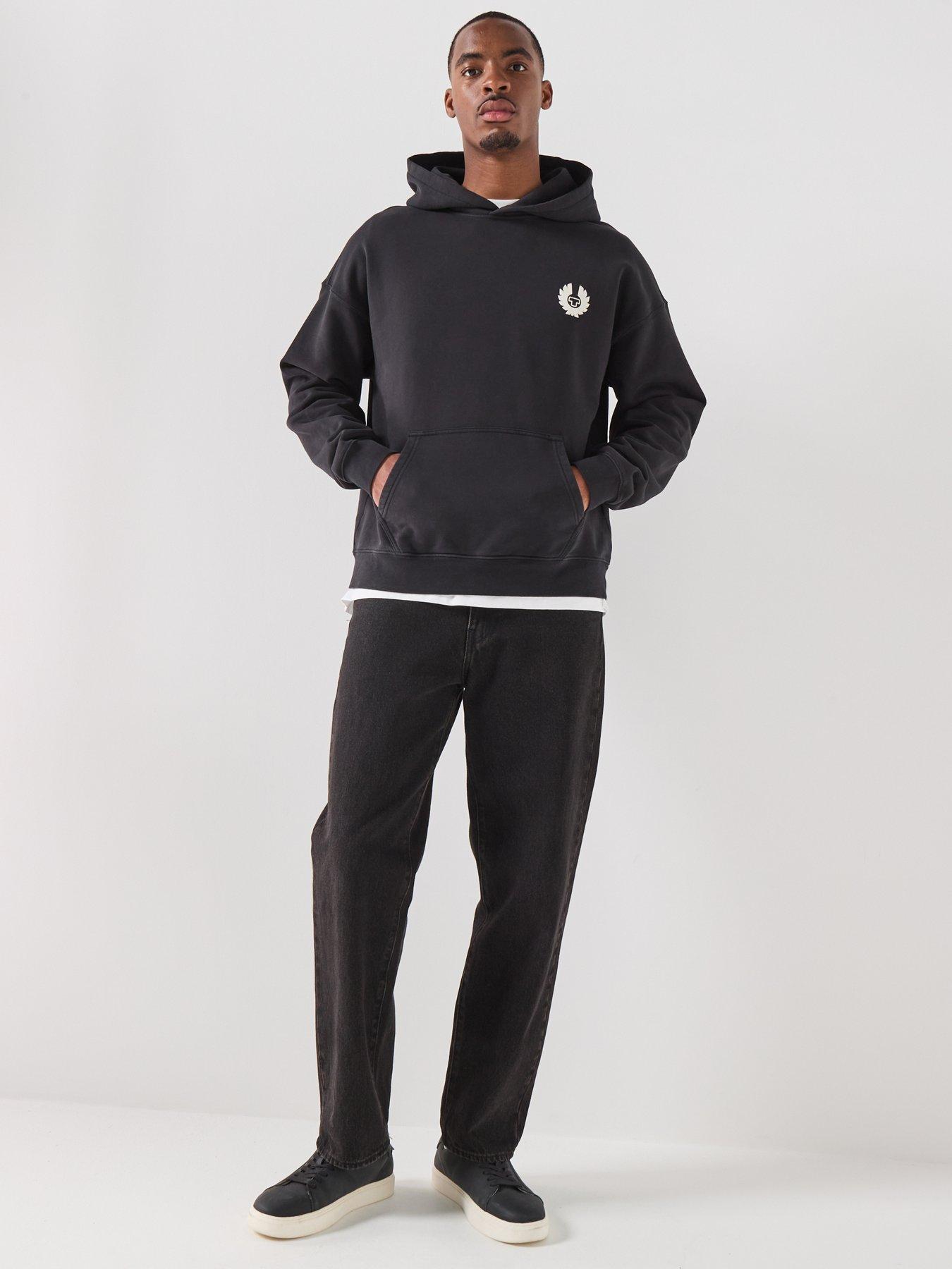 Image 3 of 5 of Belstaff Competition Large Back Arch Logo Hoodie - Black