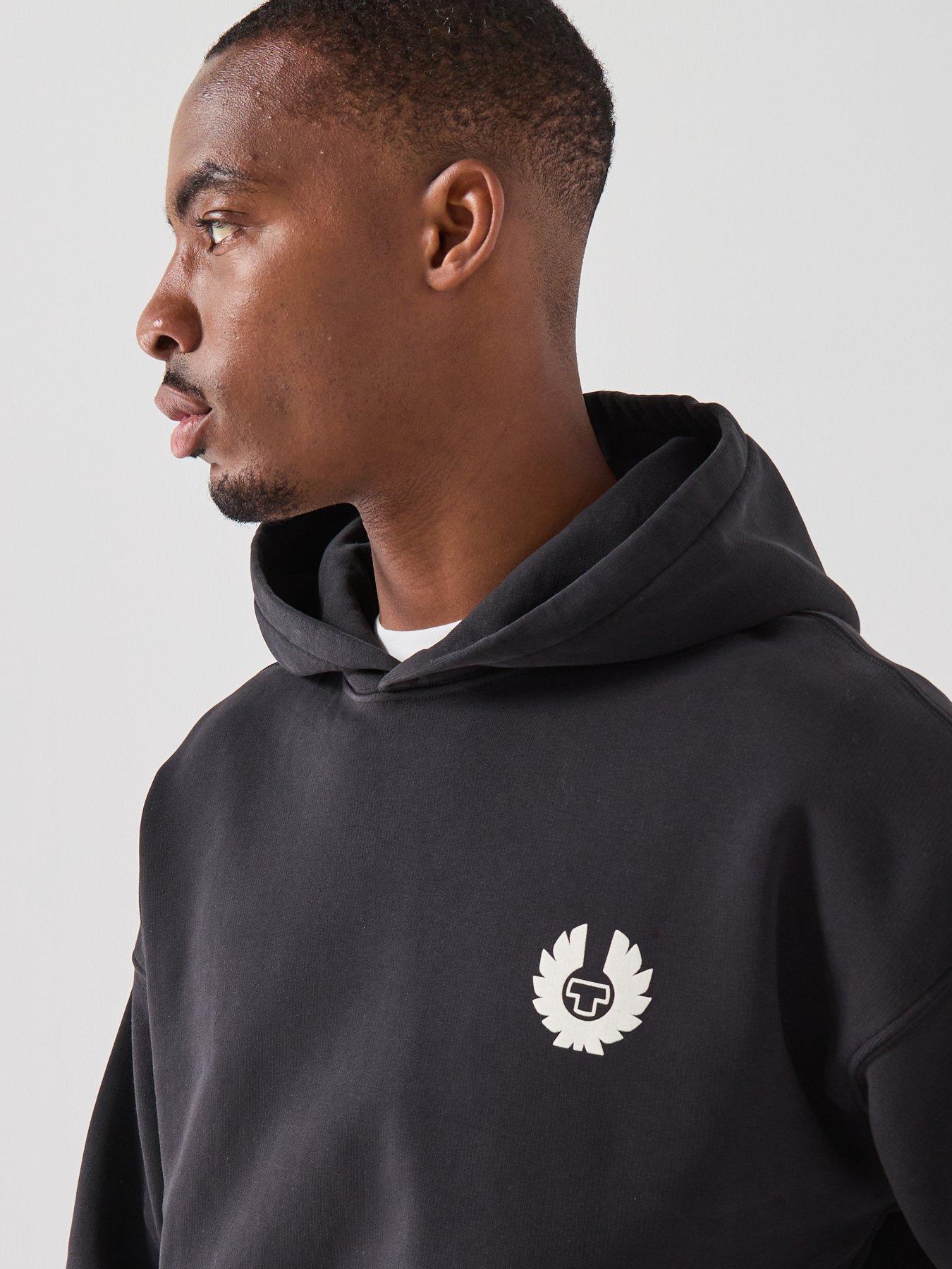 Image 5 of 5 of Belstaff Competition Large Back Arch Logo Hoodie - Black