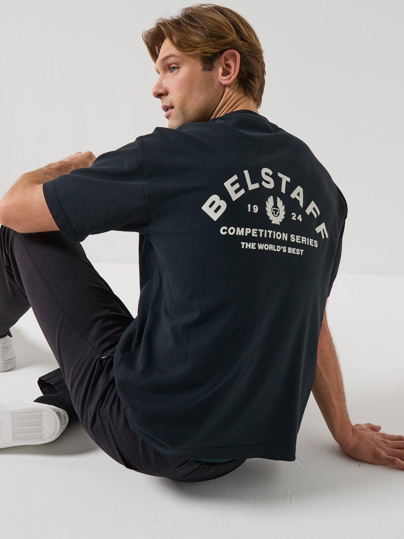 Belstaff Competition Large Back Arch Logo T-Shirt - Black