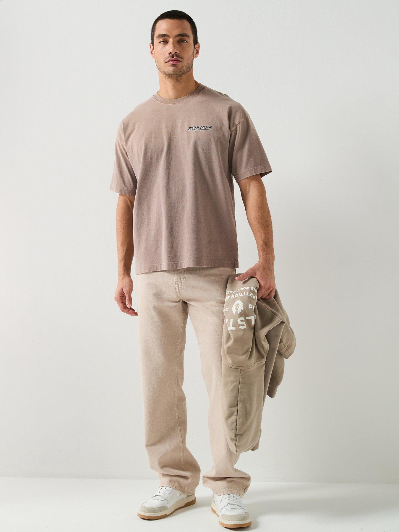 Image 3 of 5 of Belstaff Competition Momentum Script Back Print T-Shirt - Brown
