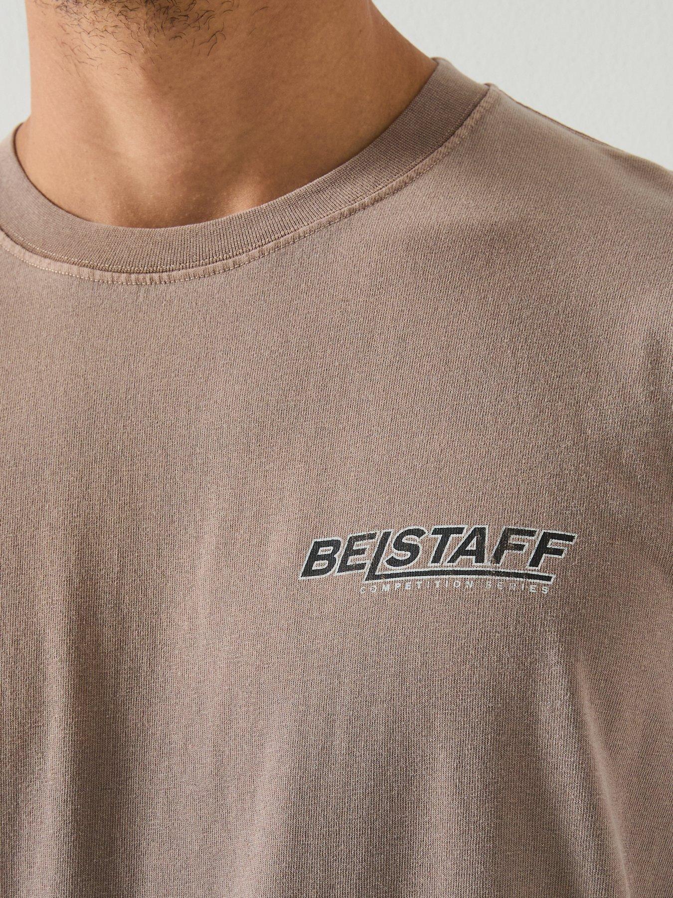 Image 5 of 5 of Belstaff Competition Momentum Script Back Print T-Shirt - Brown