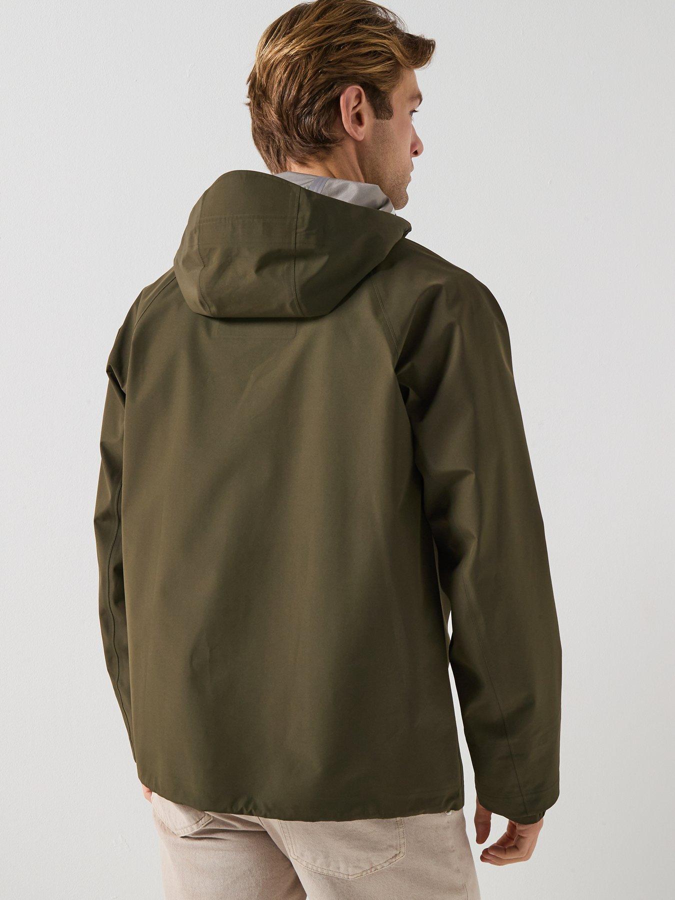  image of belstaff-expedition-eiger-smock-lightweight-pullover-jacket-dark-khaki