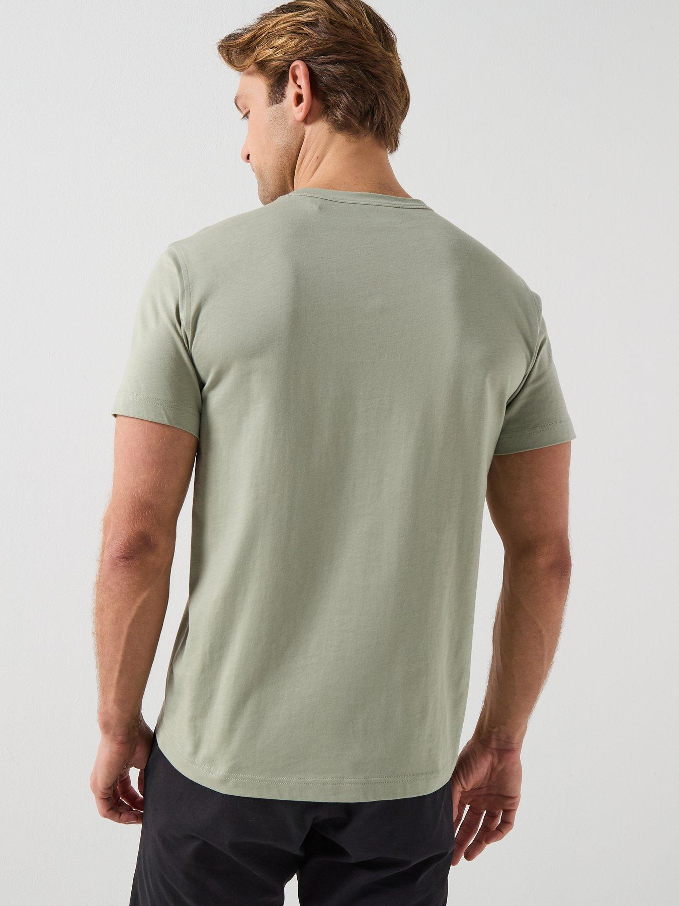 Image 2 of 4 of Belstaff Left Chest Patch Logo Regular Fit T-Shirt - Light Green