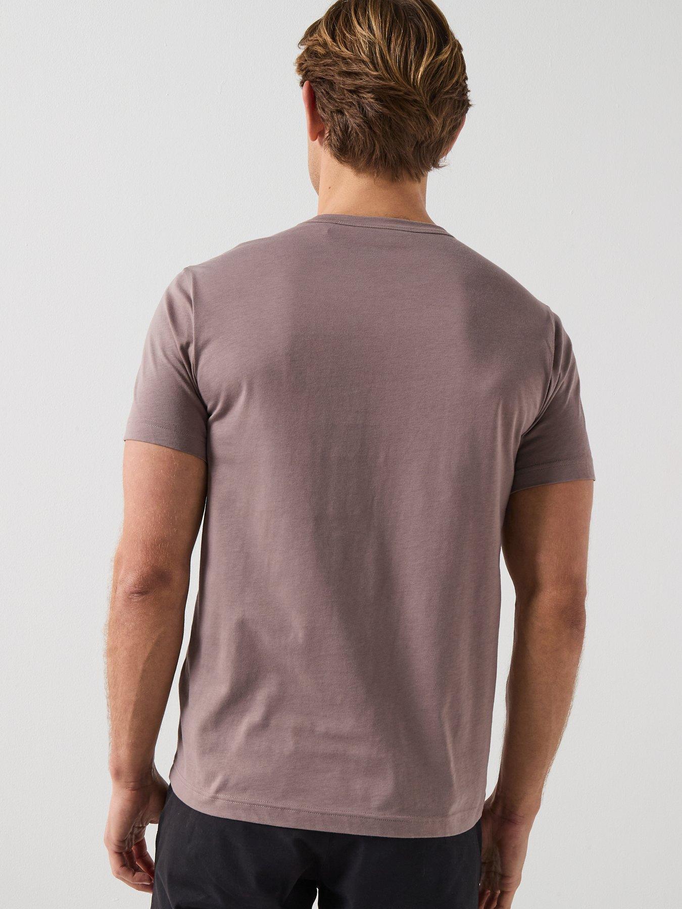  image of belstaff-patch-logo-t-shirt-brown