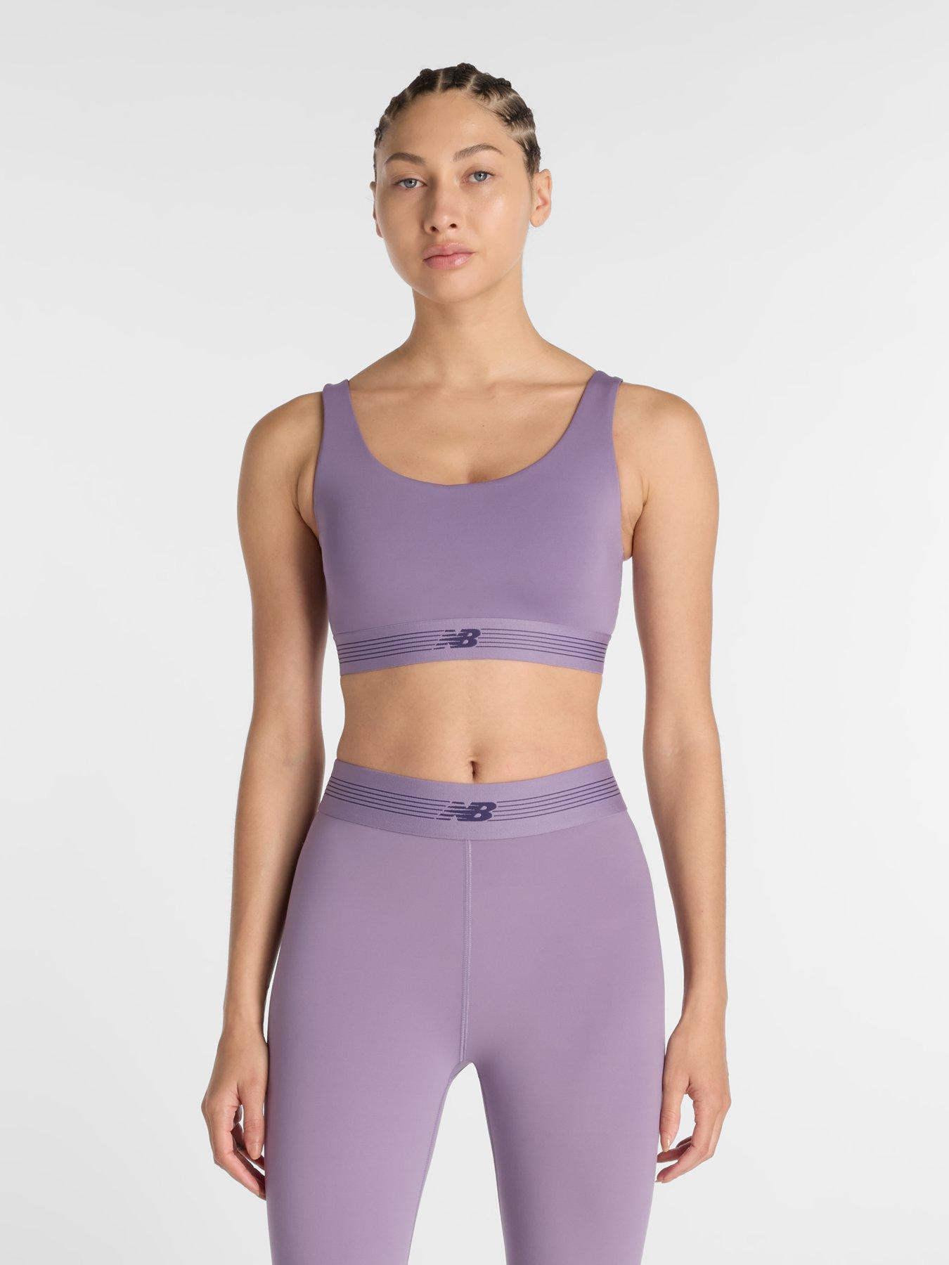 New Balance Womens Training AC Bra - Purple
