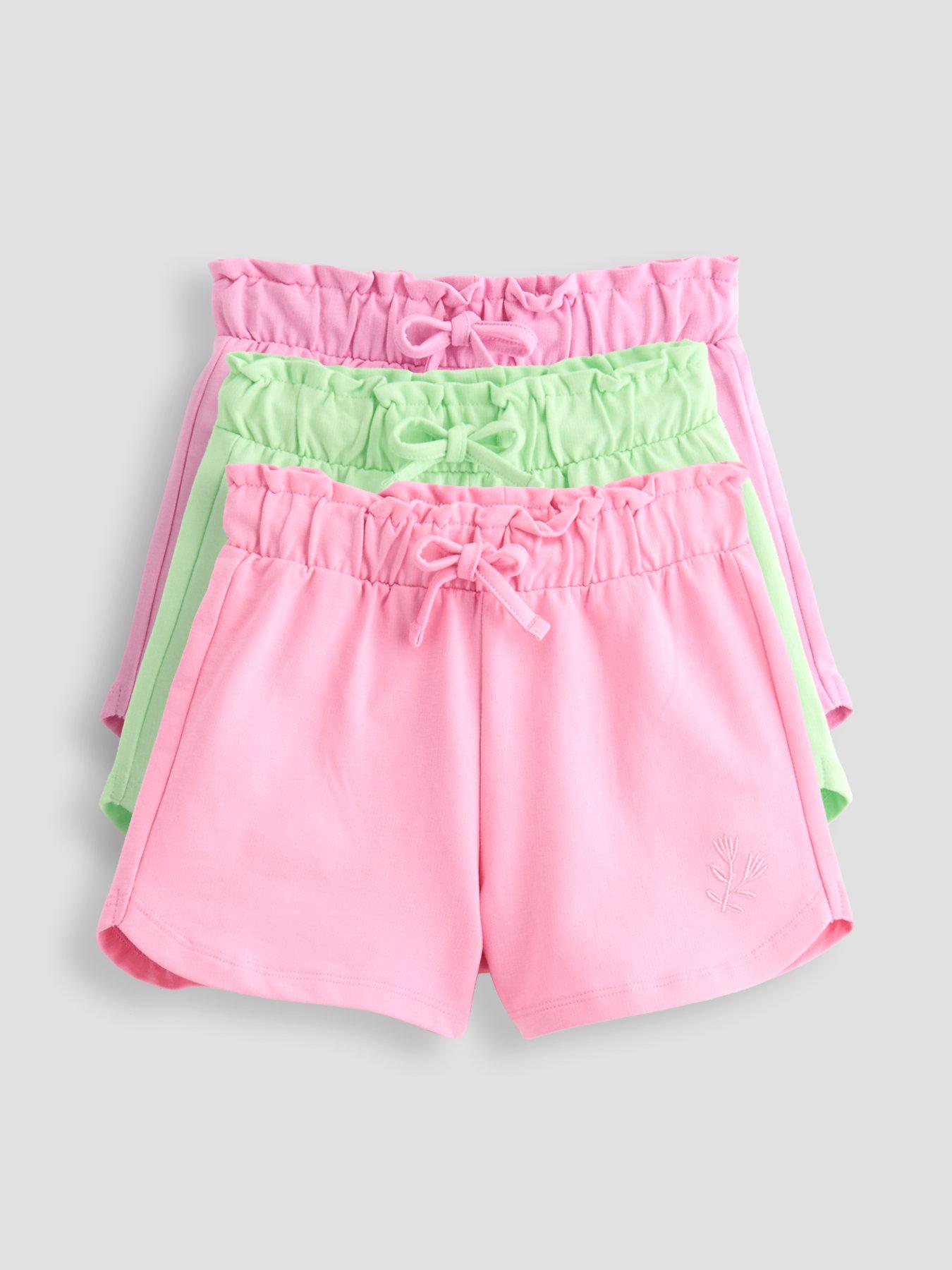 The Very Collection Girls 3 Pack Loopback Jersey Shorts - Multi