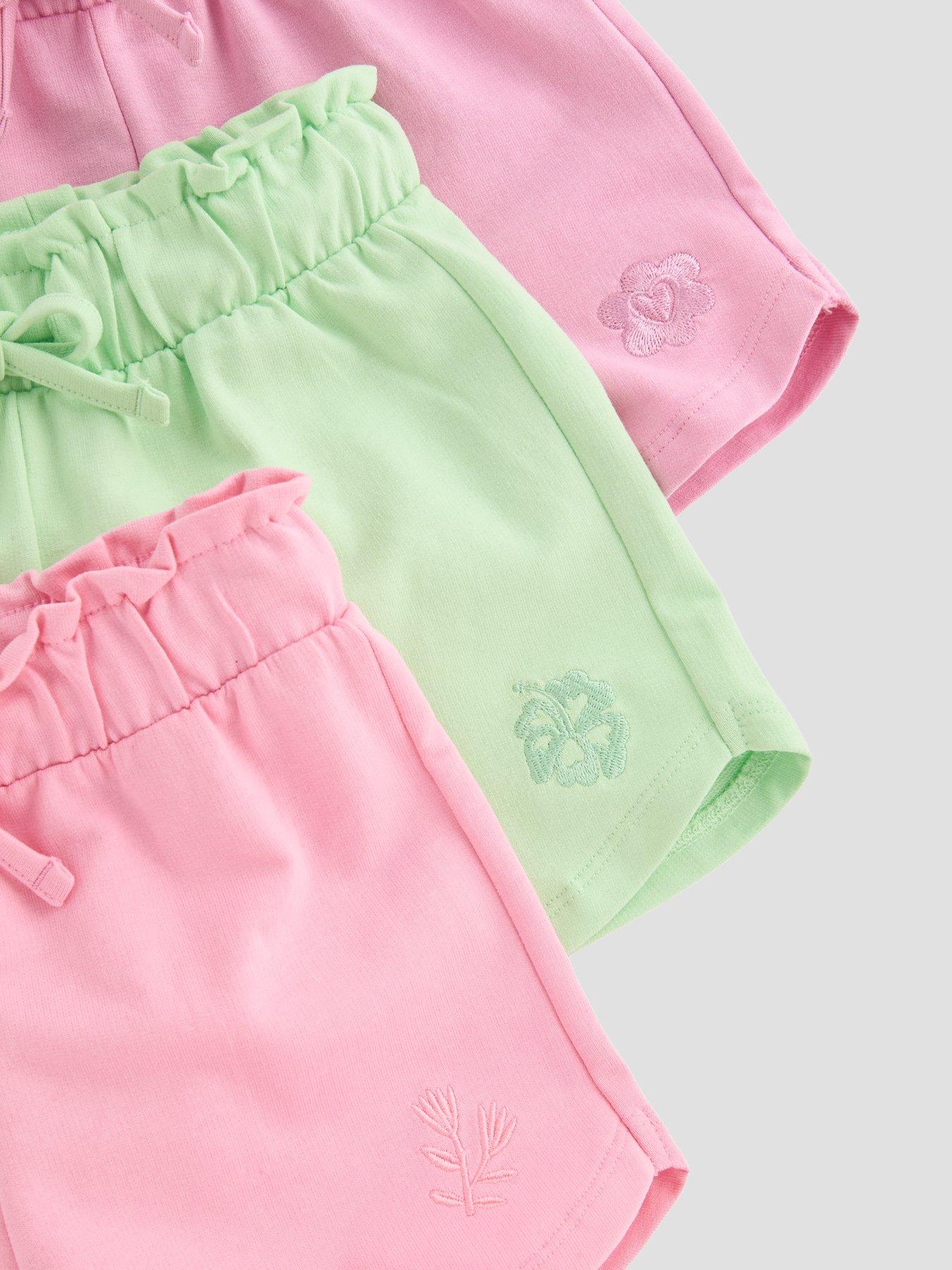 Image 5 of 5 of The Very Collection Girls 3 Pack Loopback Jersey Shorts - Multi