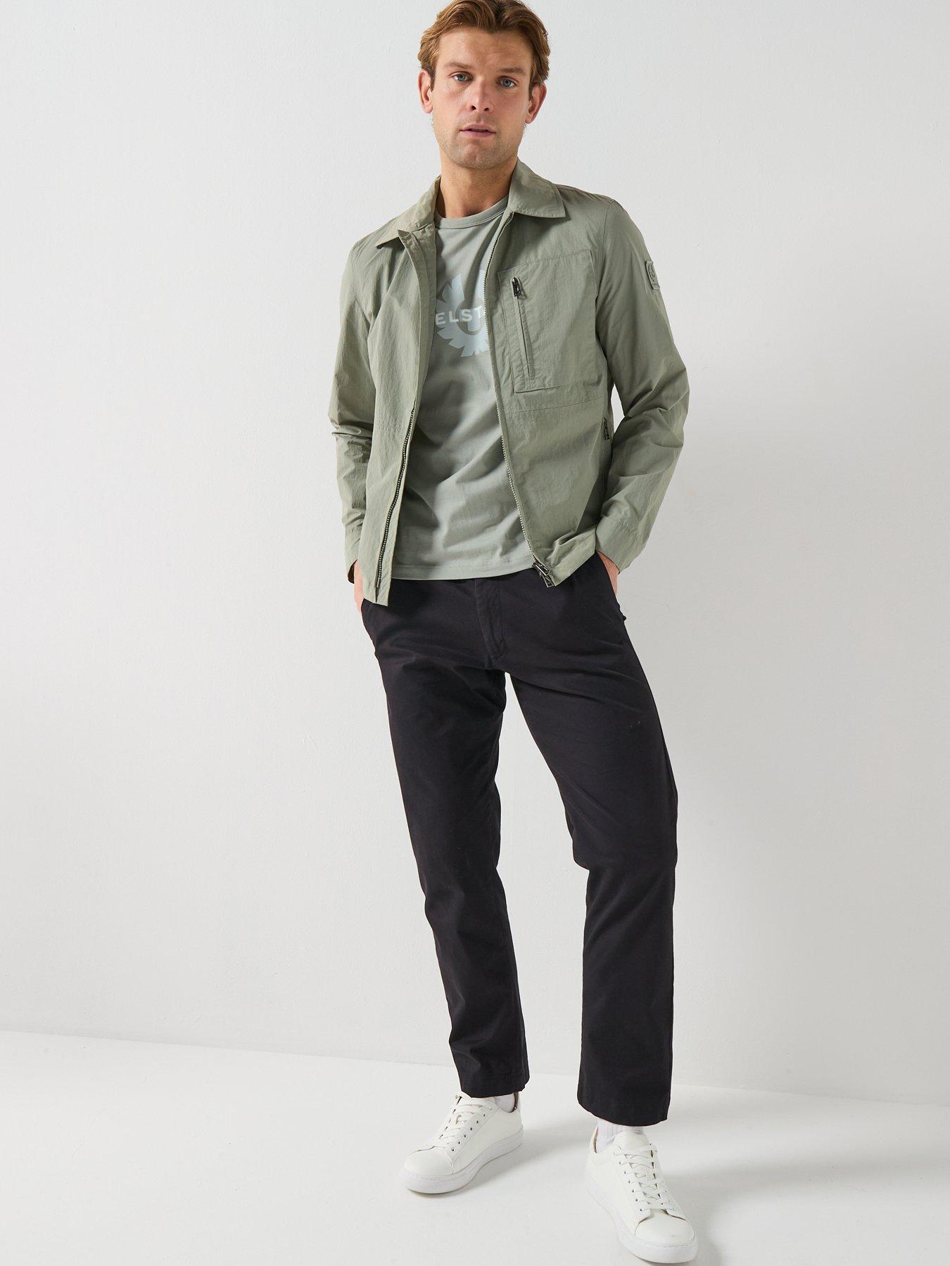 Image 3 of 5 of Belstaff Grid Nylon Overshirt - Light Green