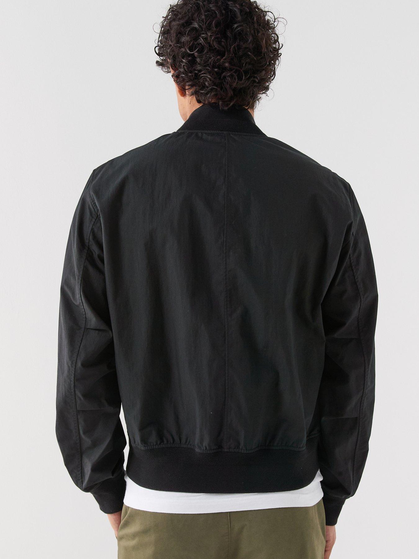 stillFront image of belstaff-carrier-nylon-bomber-jacket-black