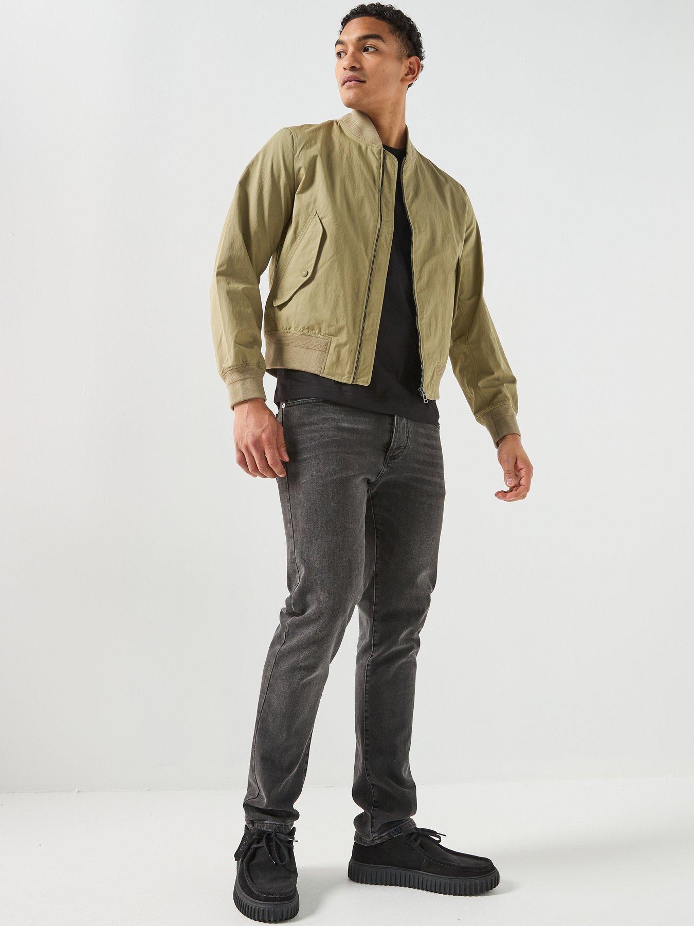  image of belstaff-carrier-nylon-bomber-jacket-light-khaki