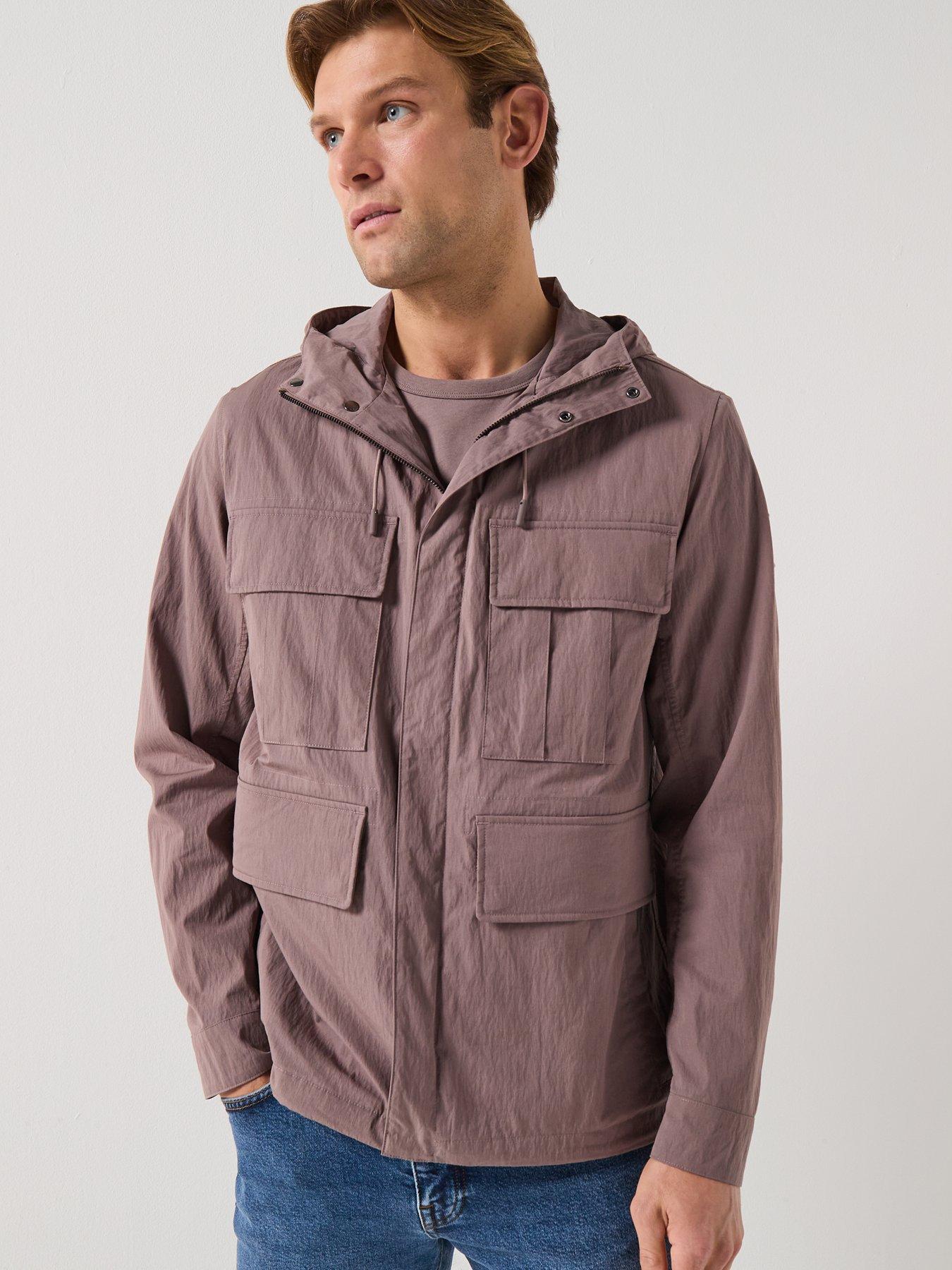 Belstaff Cargo 4 Pocket Hooded Cotton Jacket - Brown