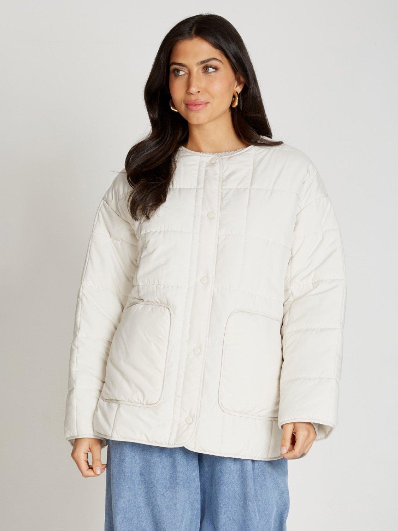 Image 2 of 4 of Little Mistress Quilted Jacket - White