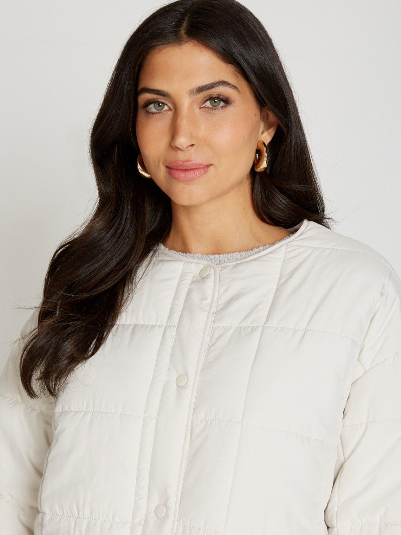 Image 4 of 4 of Little Mistress Quilted Jacket - White