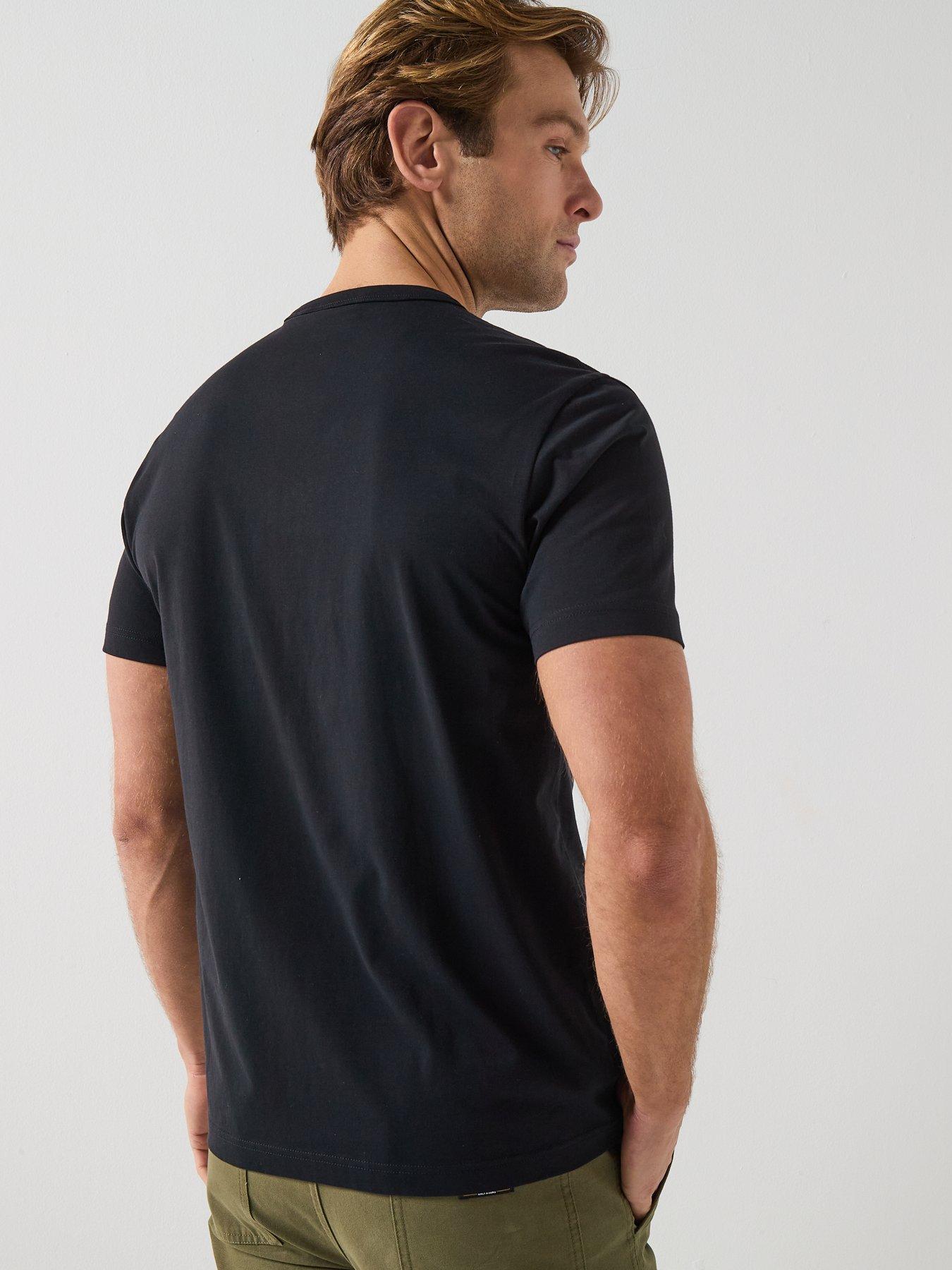  image of belstaff-surface-large-logo-t-shirt-black