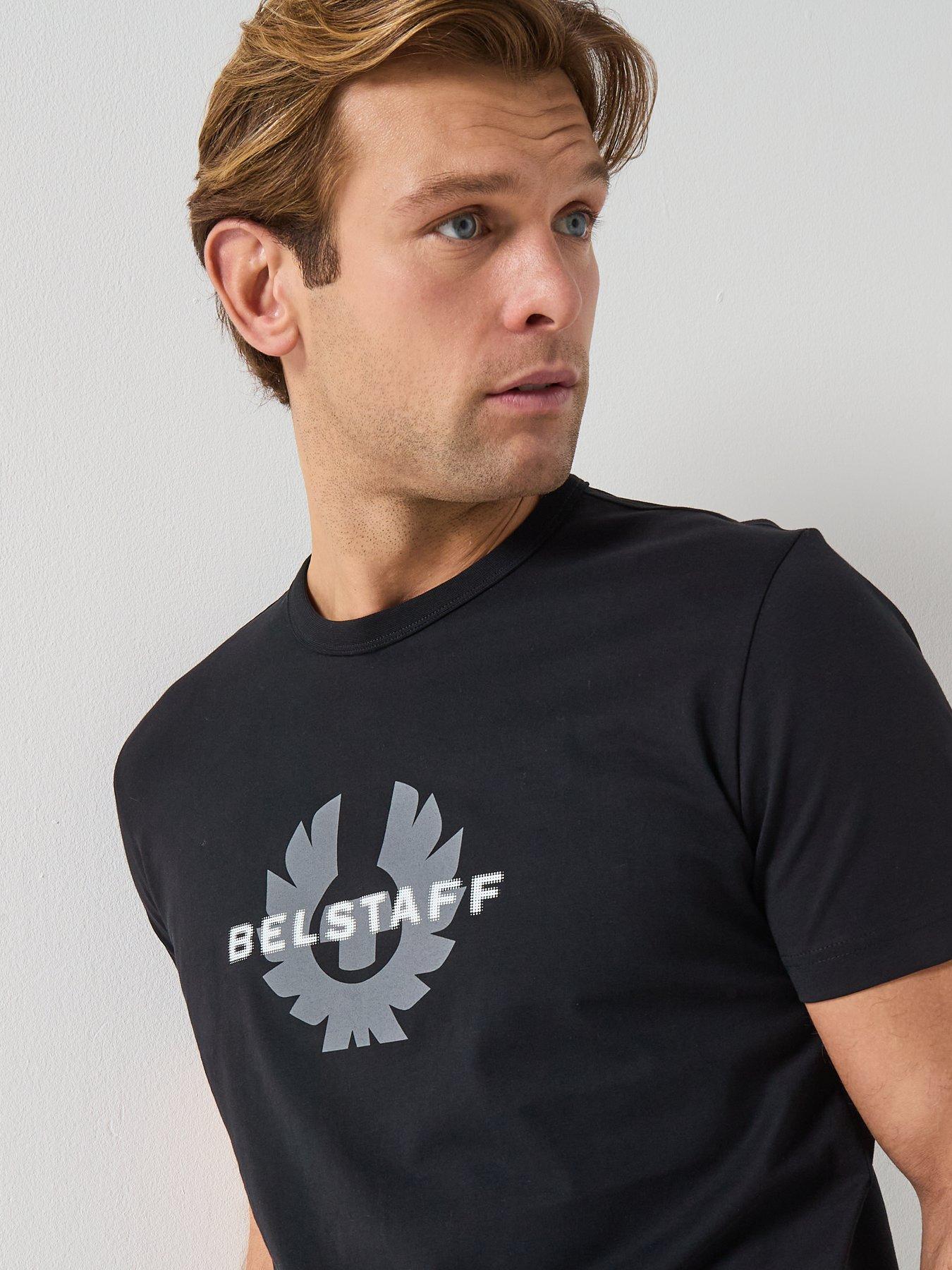  image of belstaff-surface-large-logo-t-shirt-black