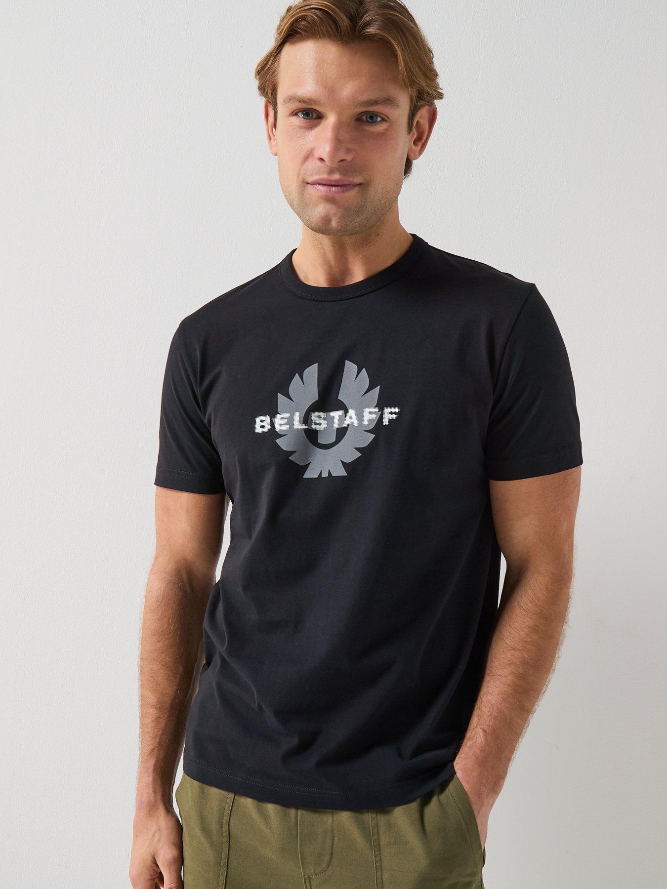  image of belstaff-surface-large-logo-t-shirt-black