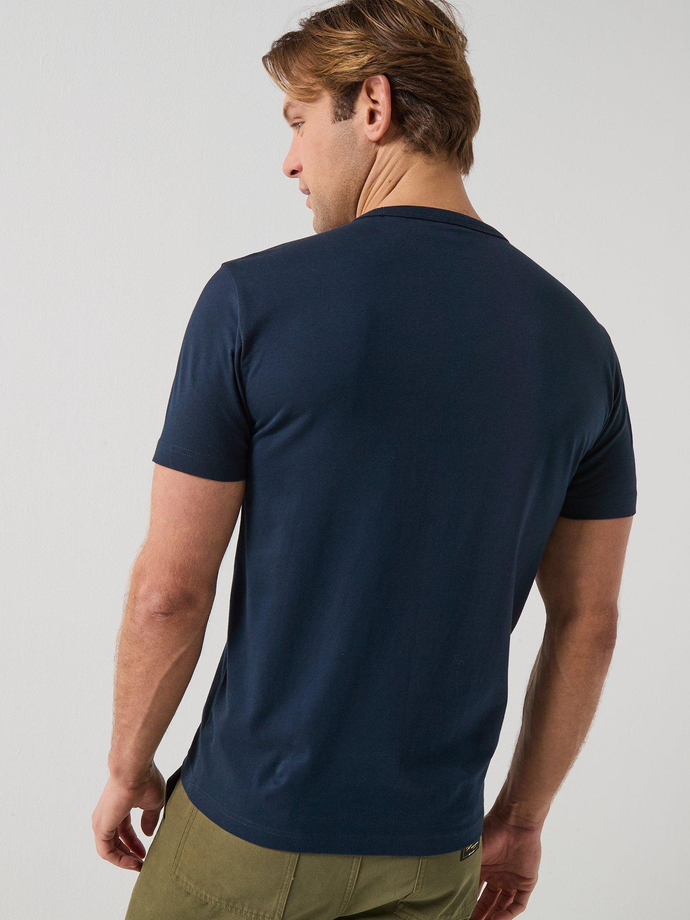Image 2 of 4 of Belstaff Surface Large Logo T-Shirt - Navy
