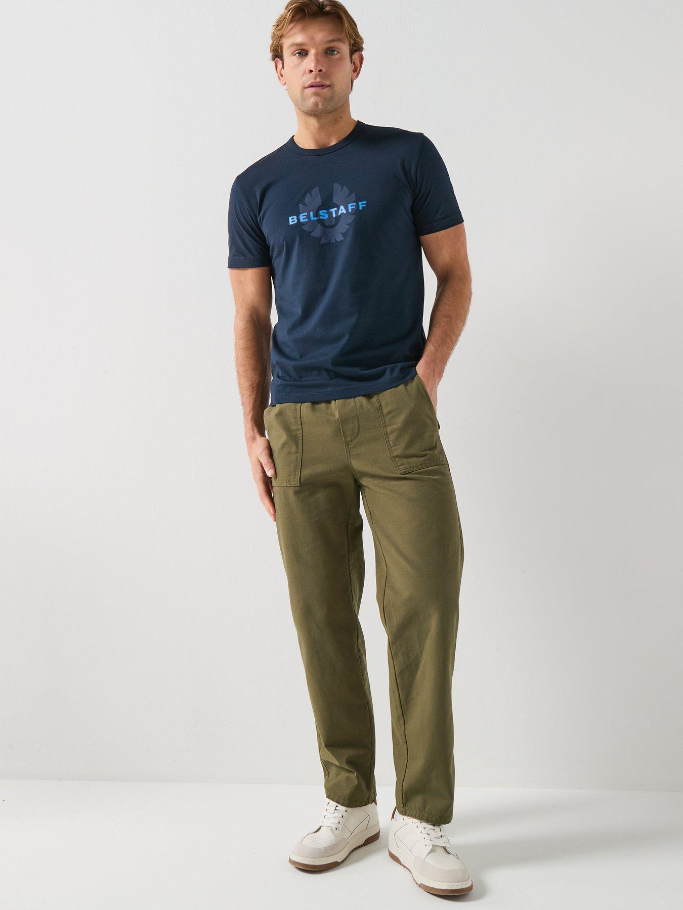 Image 3 of 4 of Belstaff Surface Large Logo T-Shirt - Navy