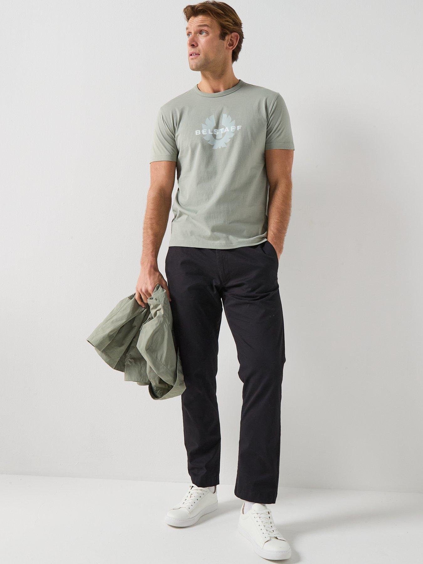 Image 3 of 4 of Belstaff Surface Large Logo T-Shirt - Light Green