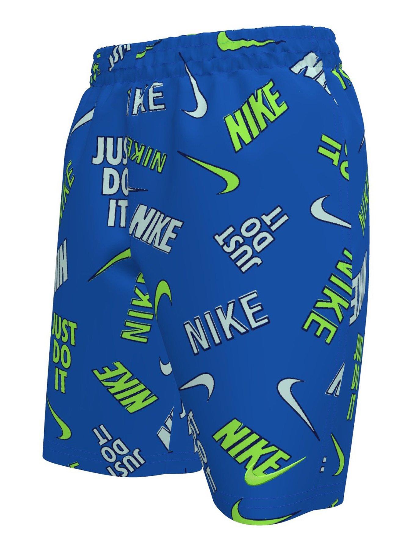 Nike Boys 4-Inch Volley Swim Shorts - Blue