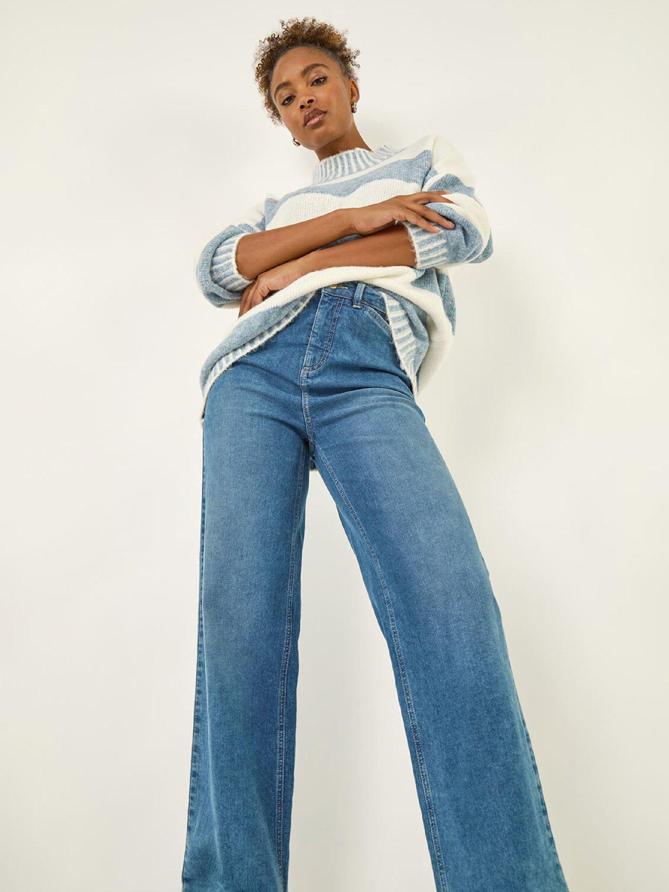  image of roman-stripe-knitted-jumper-ivory