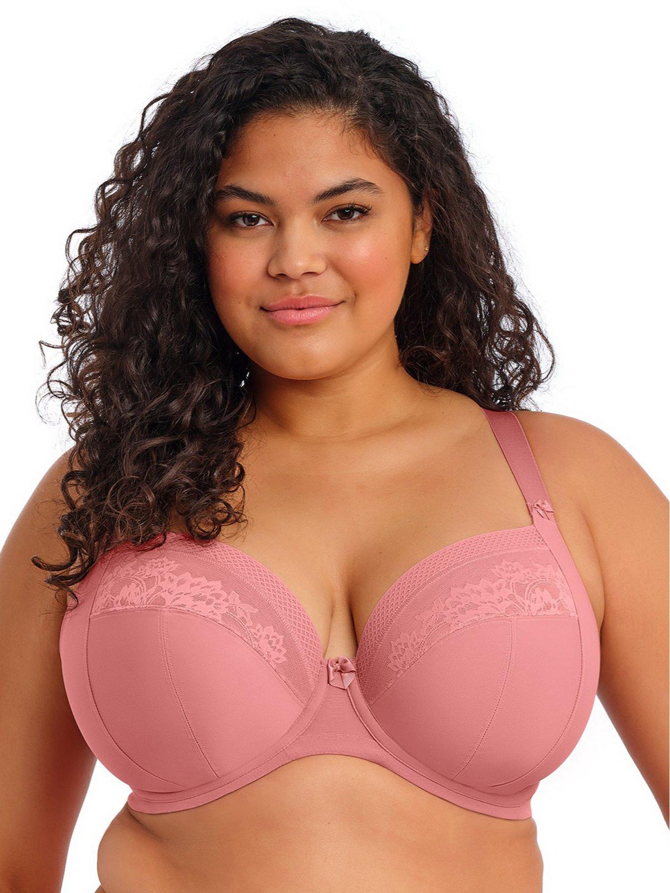 Elomi Nerina Underwire Stretch  Plunge Bra - Dusty Rose
