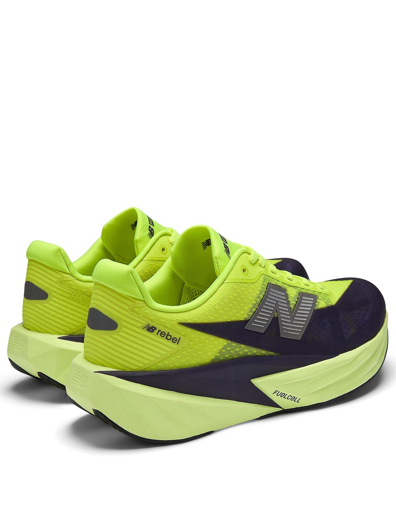  image of new-balance-mens-running-fuelcell-rebel-v5-trainers-yellow