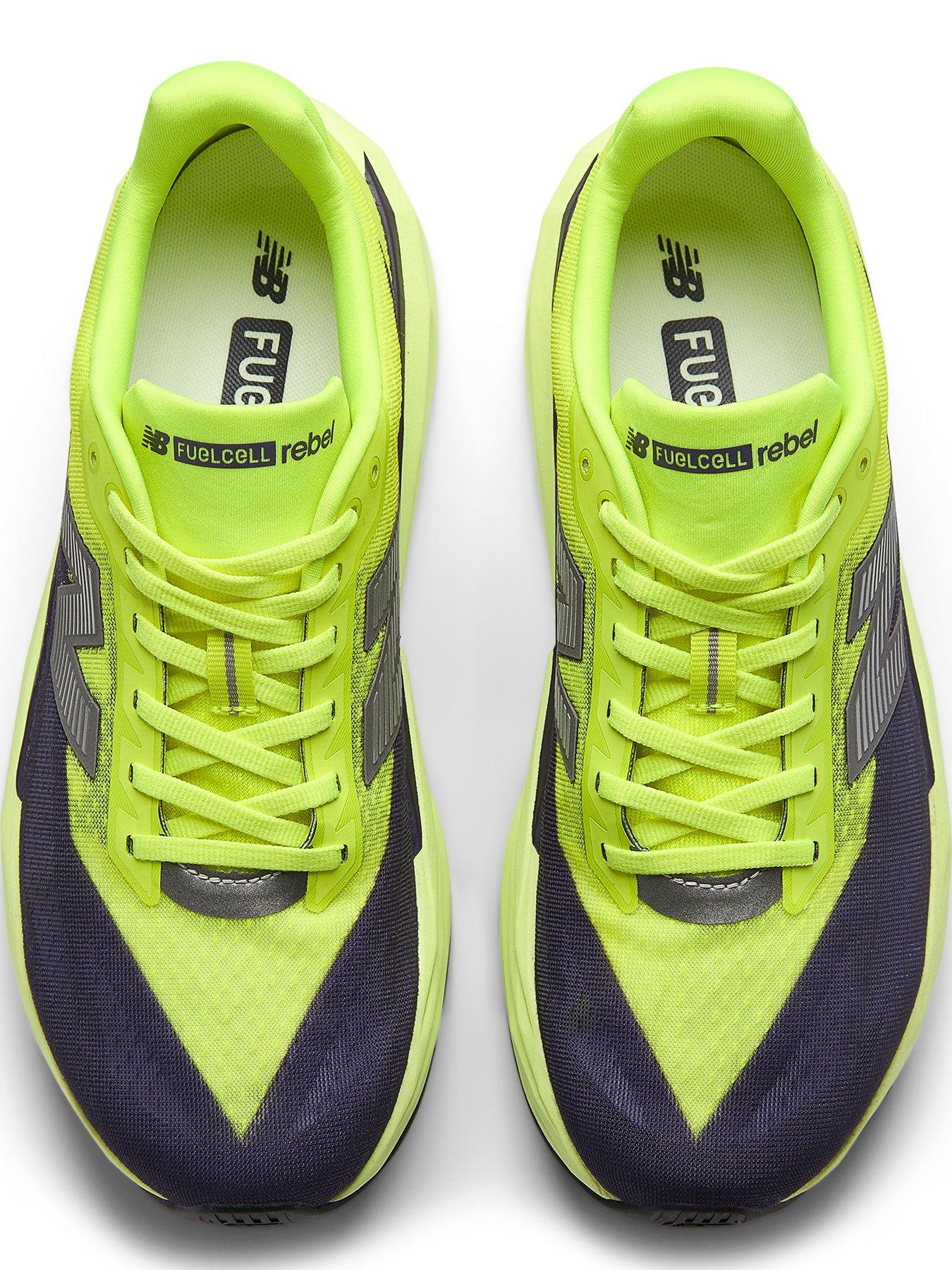  image of new-balance-mens-running-fuelcell-rebel-v5-trainers-yellow
