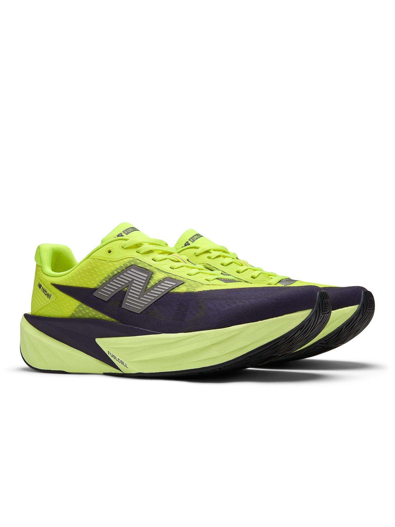  image of new-balance-mens-running-fuelcell-rebel-v5-trainers-yellow