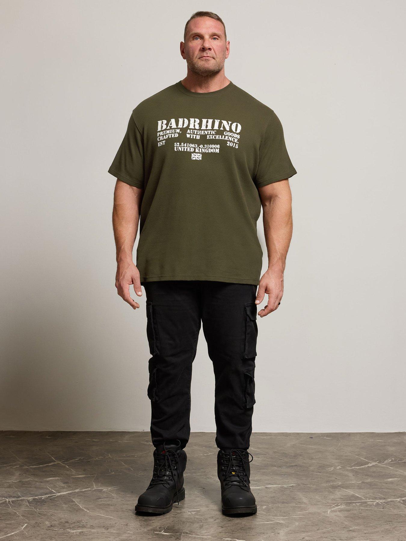Image 3 of 5 of BadRhino Embroidered Script T-shirt - Green