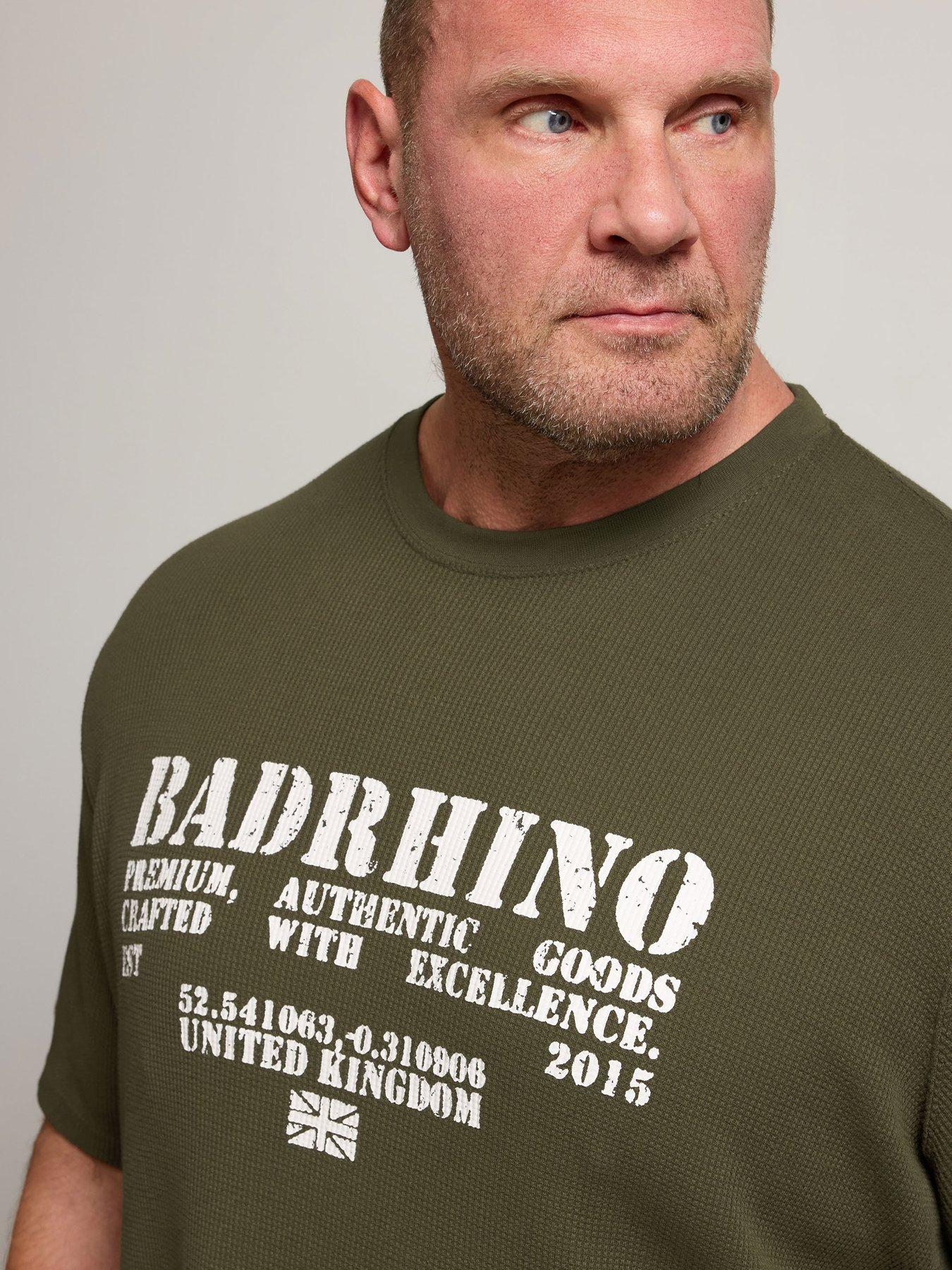 image of badrhino-logo-t-shirt-green